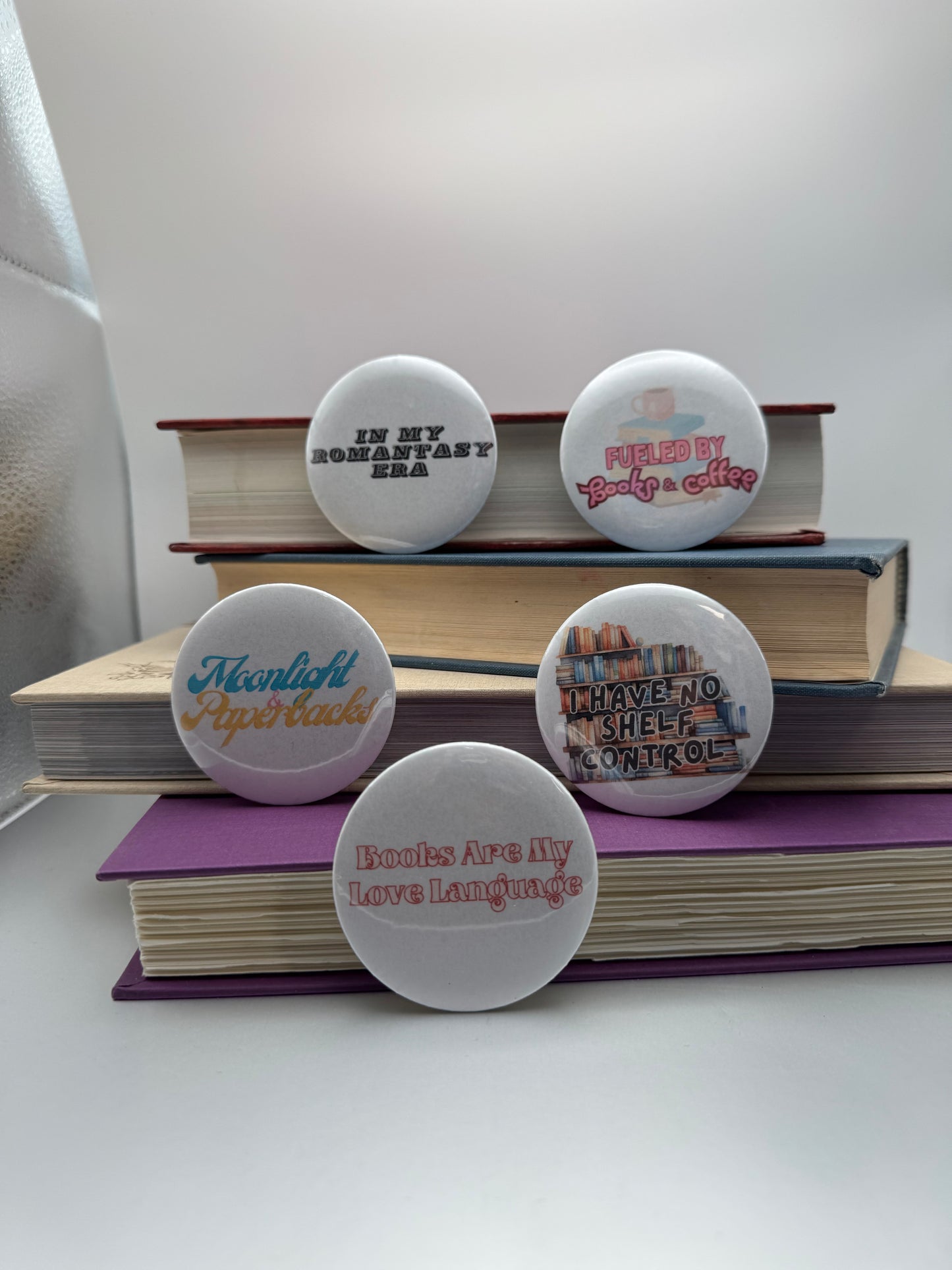 Book Lover Buttons