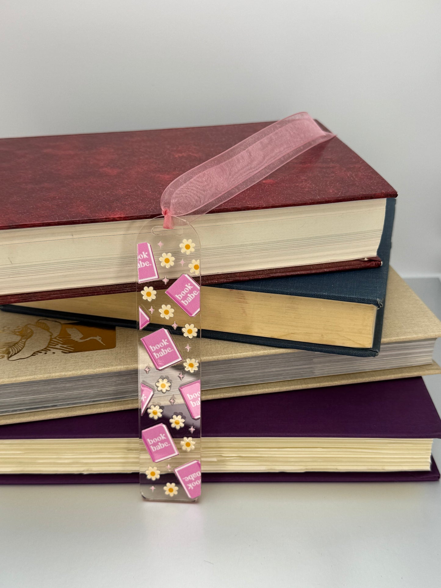 Colorful Acrylic Bookmark with Ribbon or Tassel