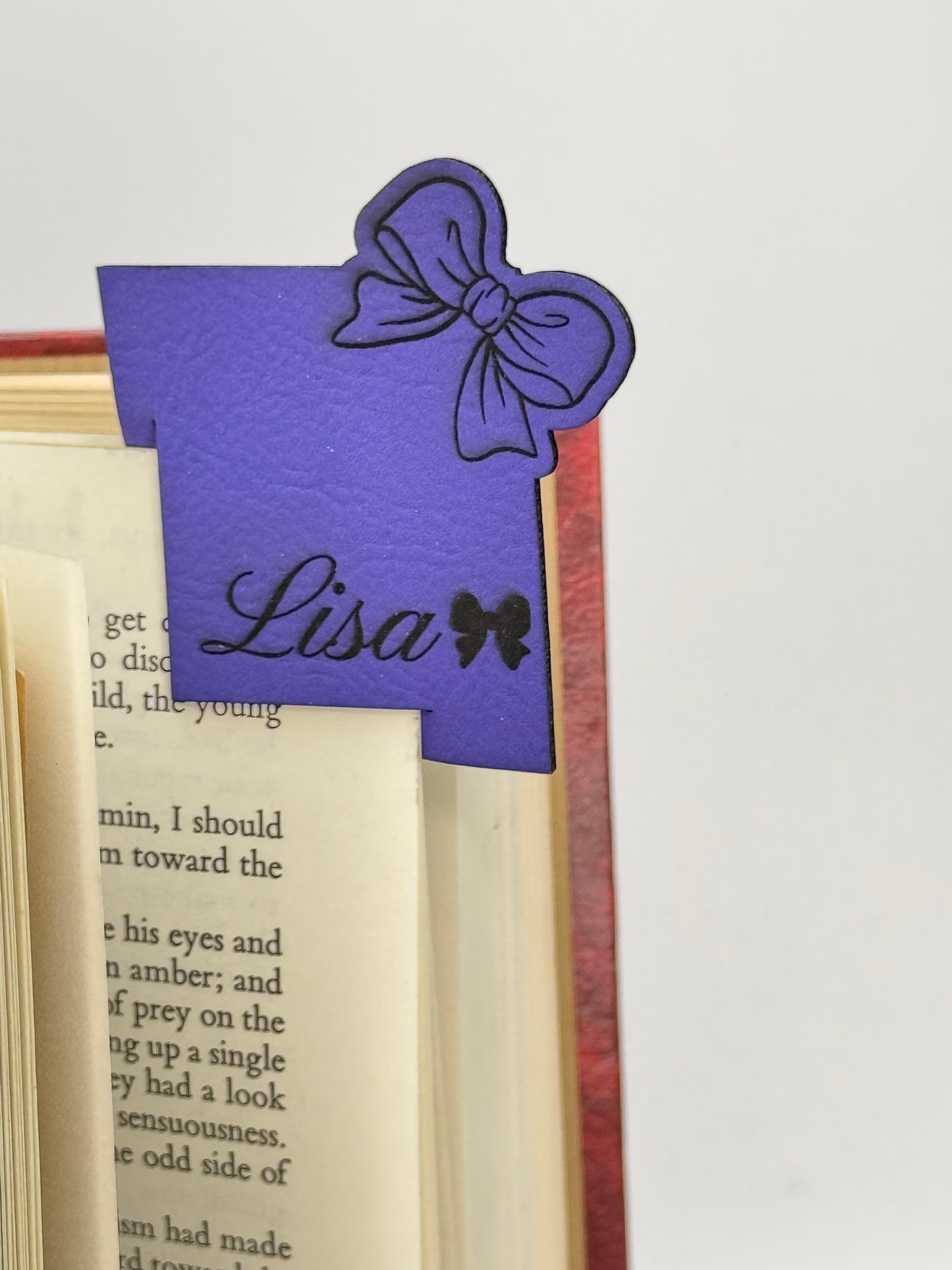 Cute Leatherette Corner Bookmarks