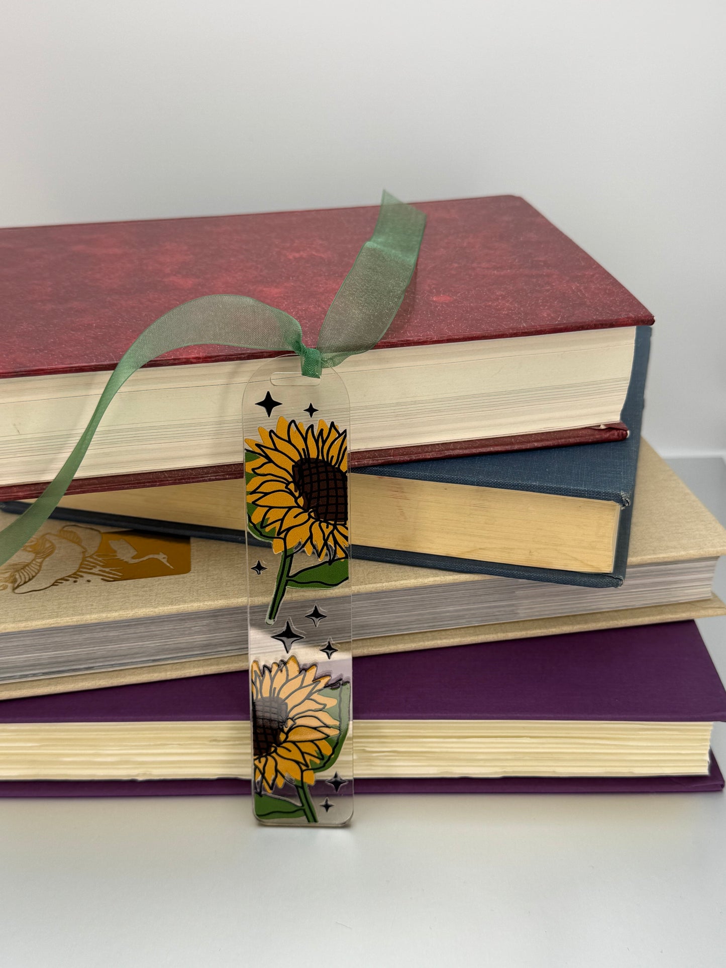 Colorful Acrylic Bookmark with Ribbon or Tassel