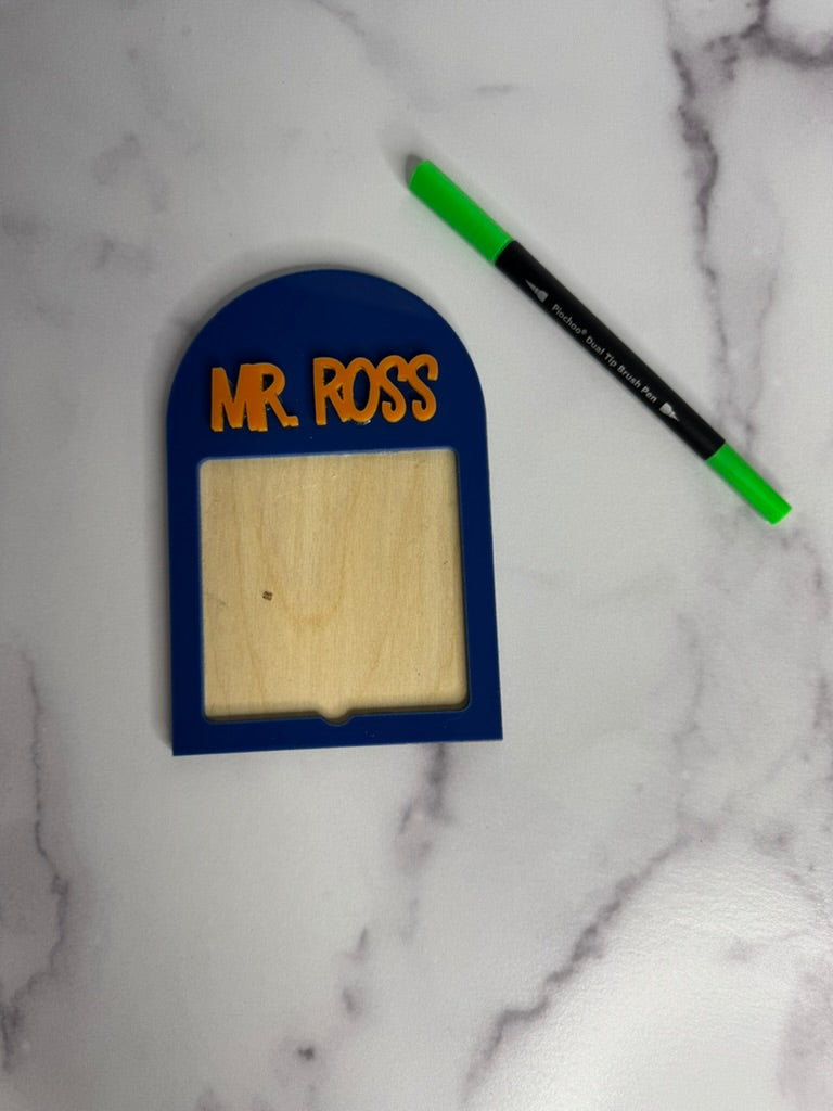 Acrylic Post-it® Note Holder – Desk Organizer for Teachers, Moms & Sticky Note Lovers
