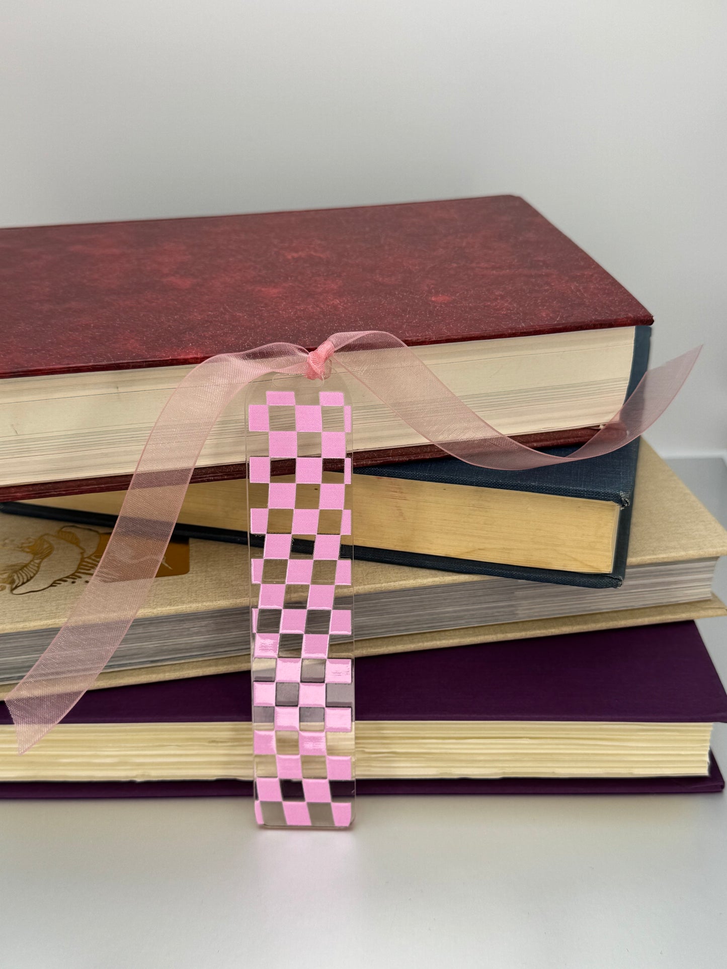Colorful Acrylic Bookmark with Ribbon or Tassel