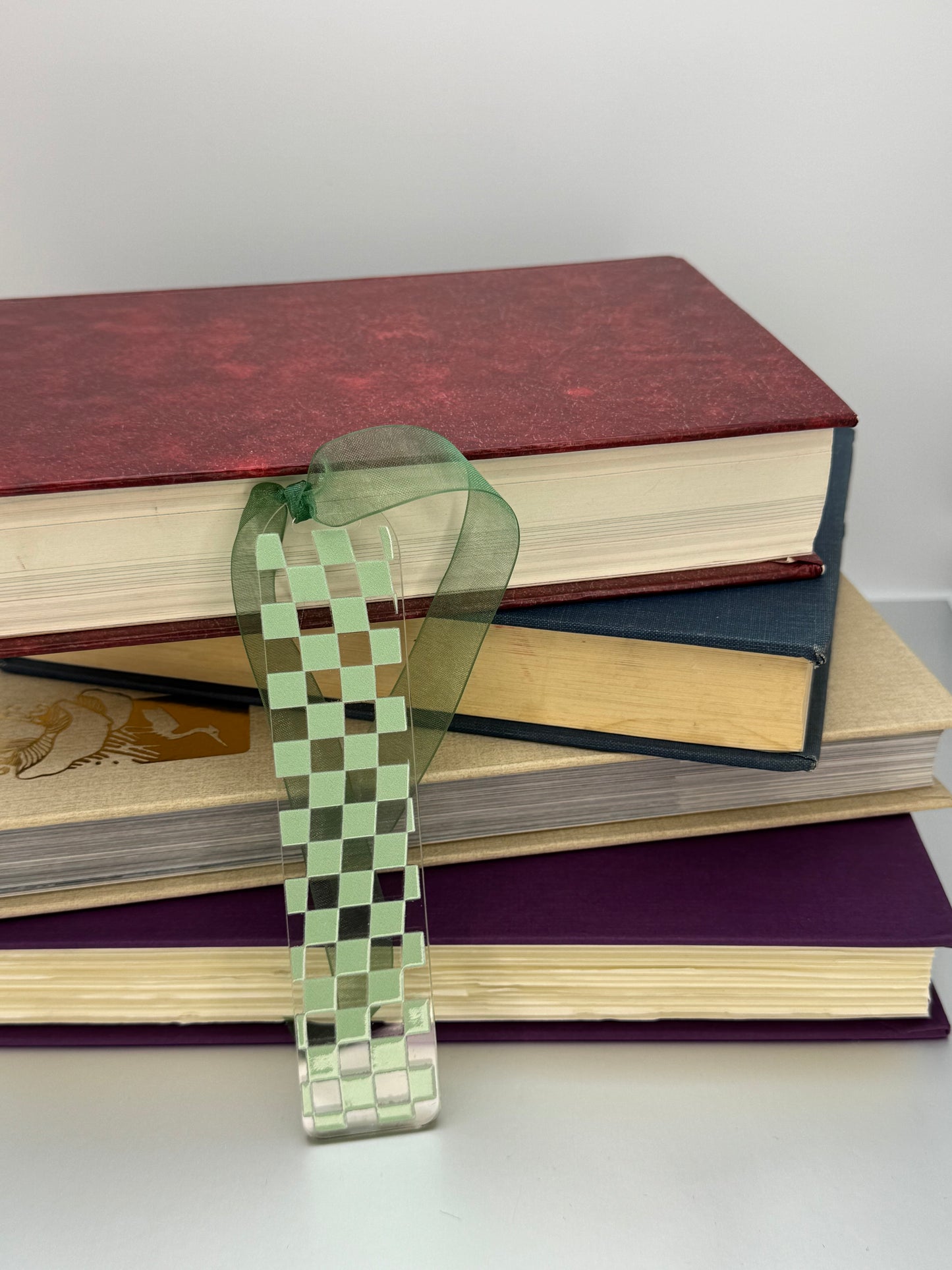 Colorful Acrylic Bookmark with Ribbon or Tassel