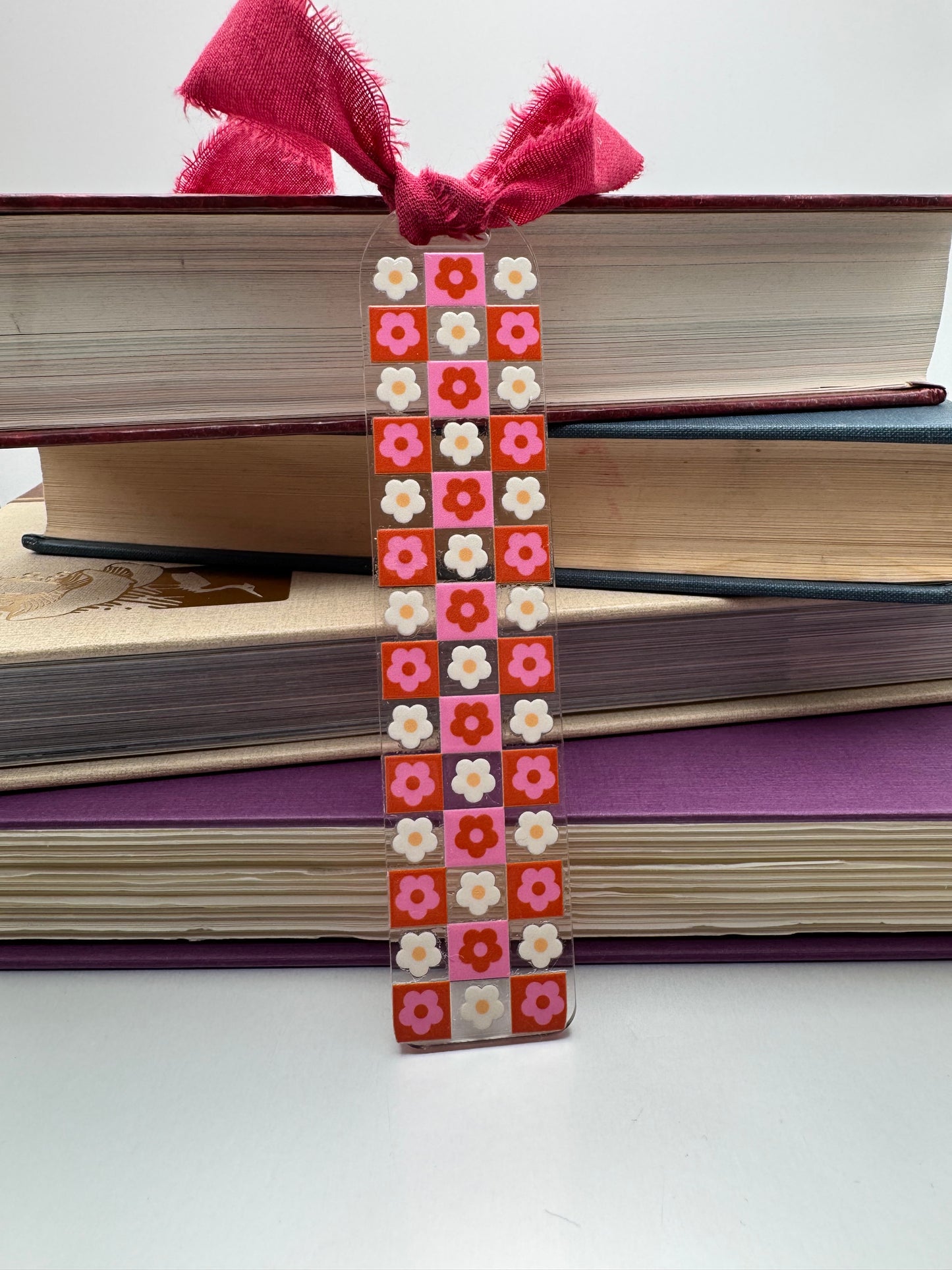 Colorful Acrylic Bookmark with Ribbon or Tassel