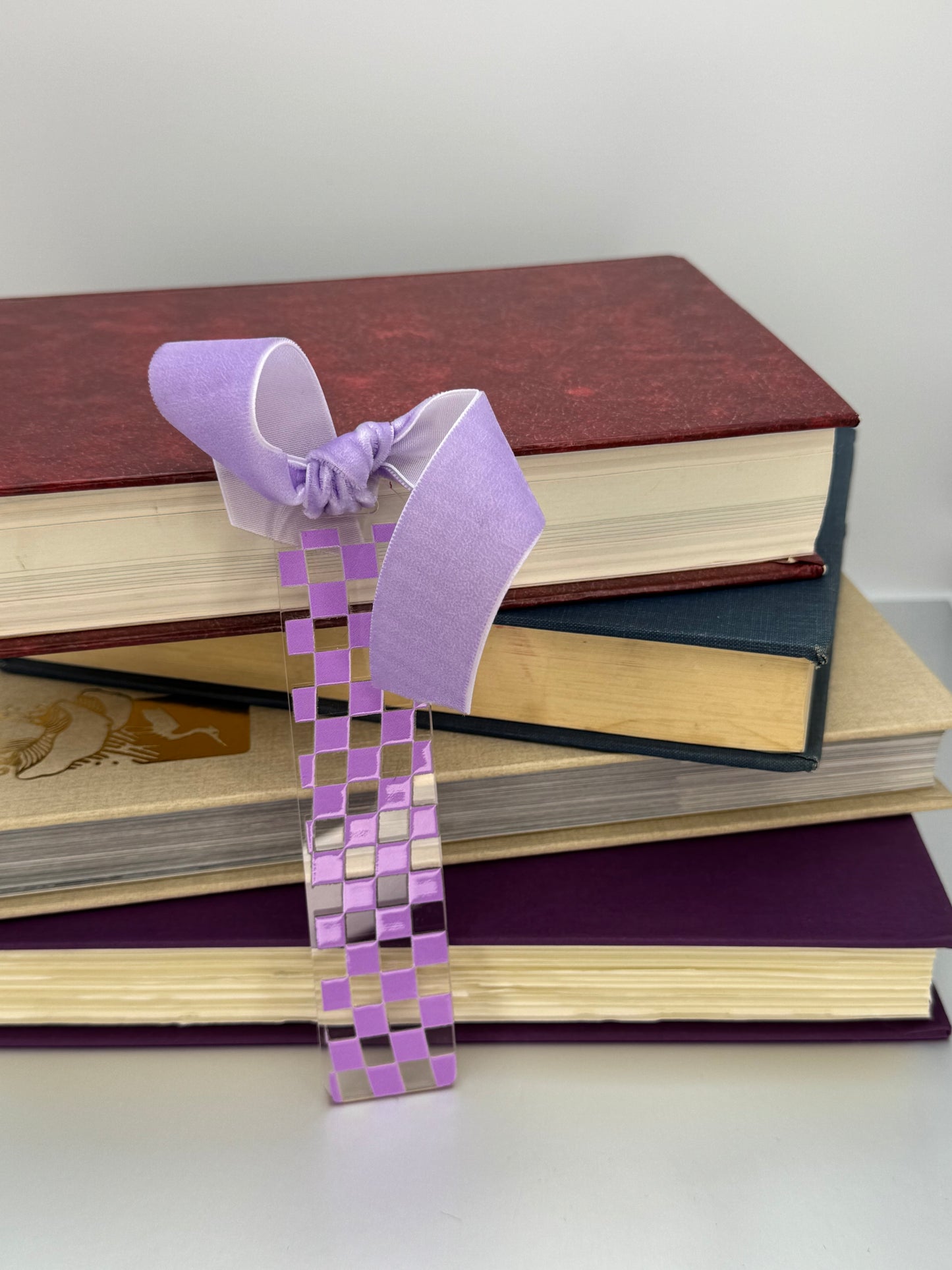 Colorful Acrylic Bookmark with Ribbon or Tassel