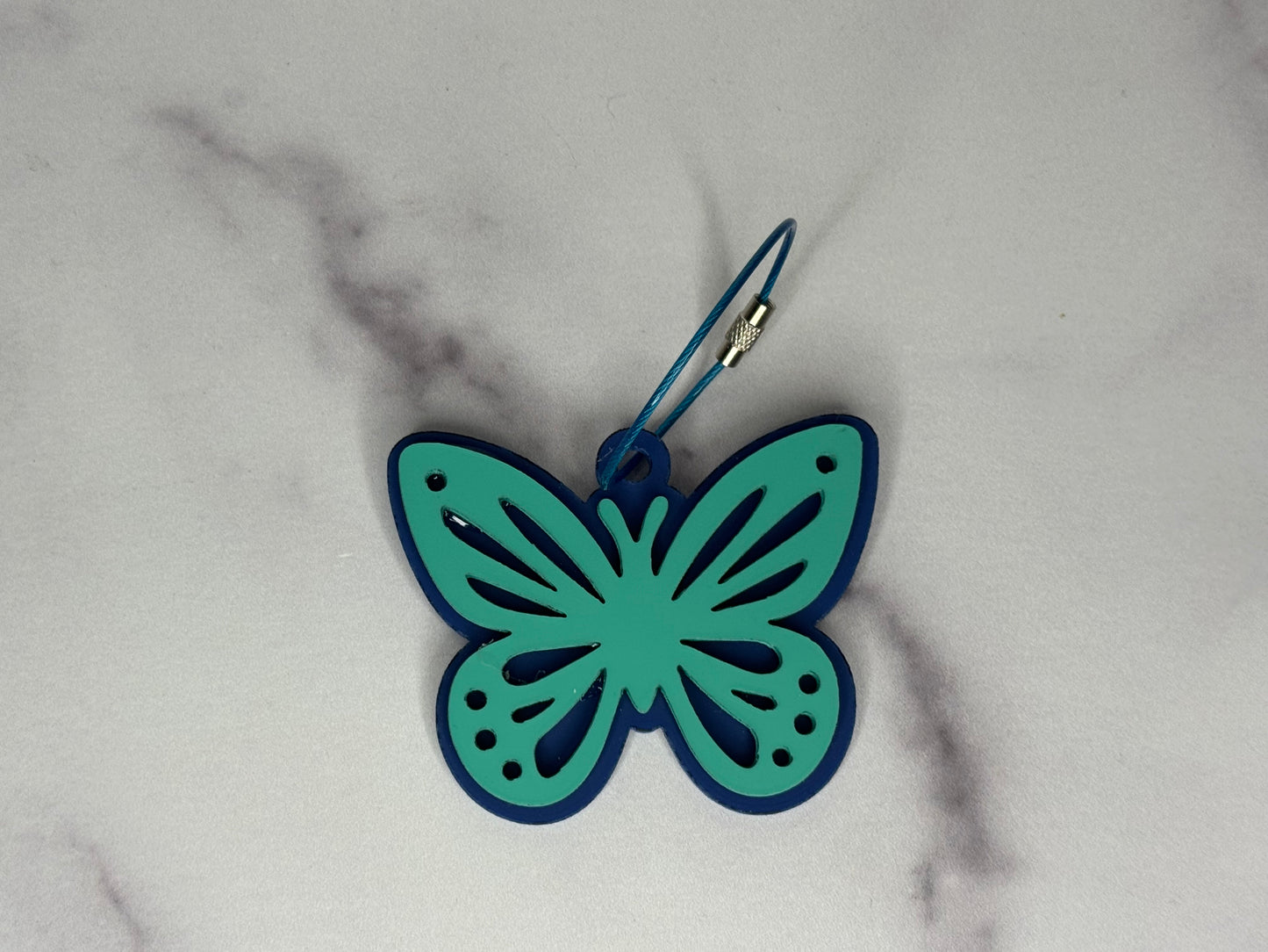 🦋 Personalized Butterfly Bag Tag