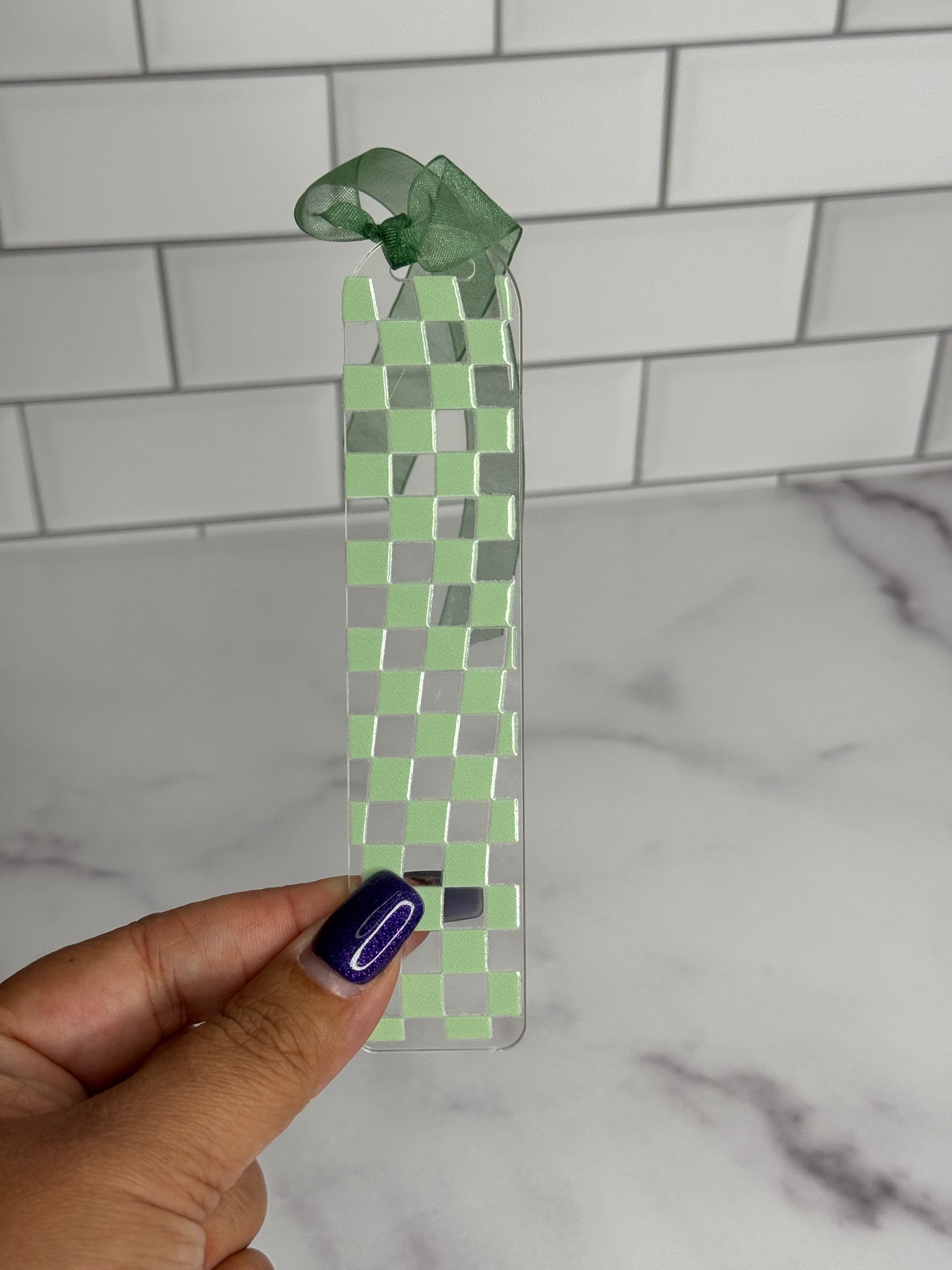 Colorful Acrylic Bookmark with Ribbon or Tassel