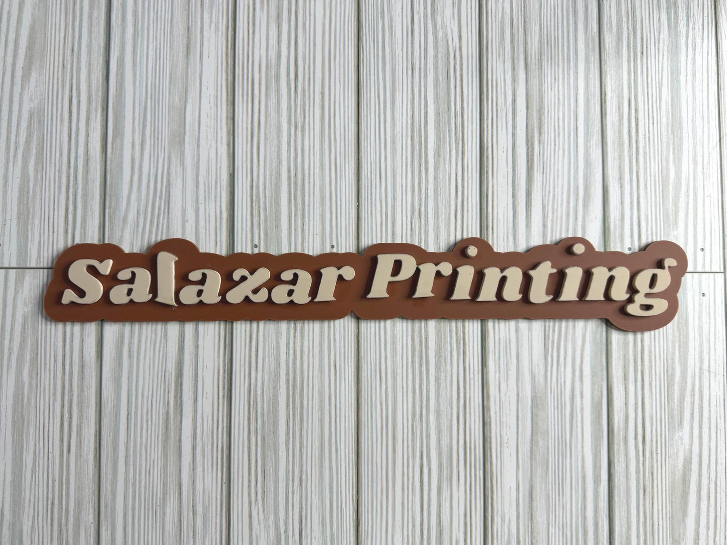 Acrylic Name Watermark Signs | Personal or Business Name