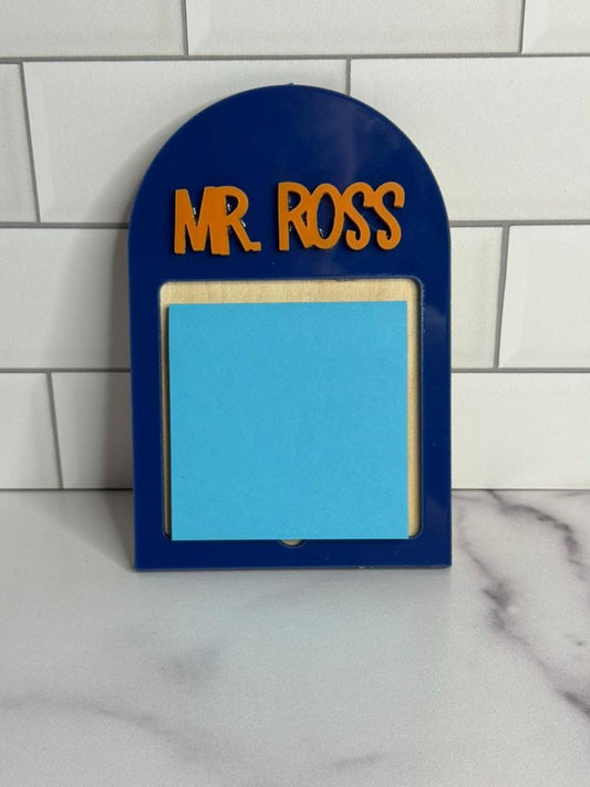 Acrylic Post-it® Note Holder – Desk Organizer for Teachers, Moms & Sticky Note Lovers