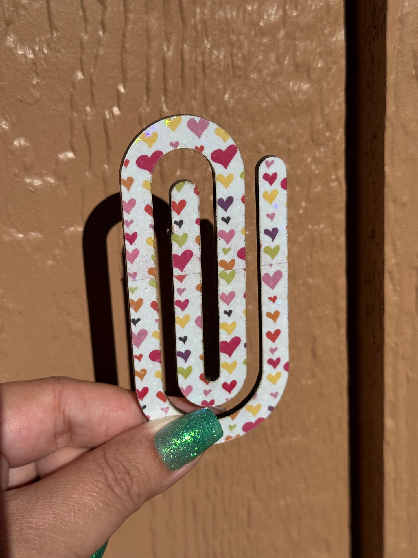 Acrylic jumbo Paperclip Bookmark | Perfect gift for Readers, Teachers and Students a like