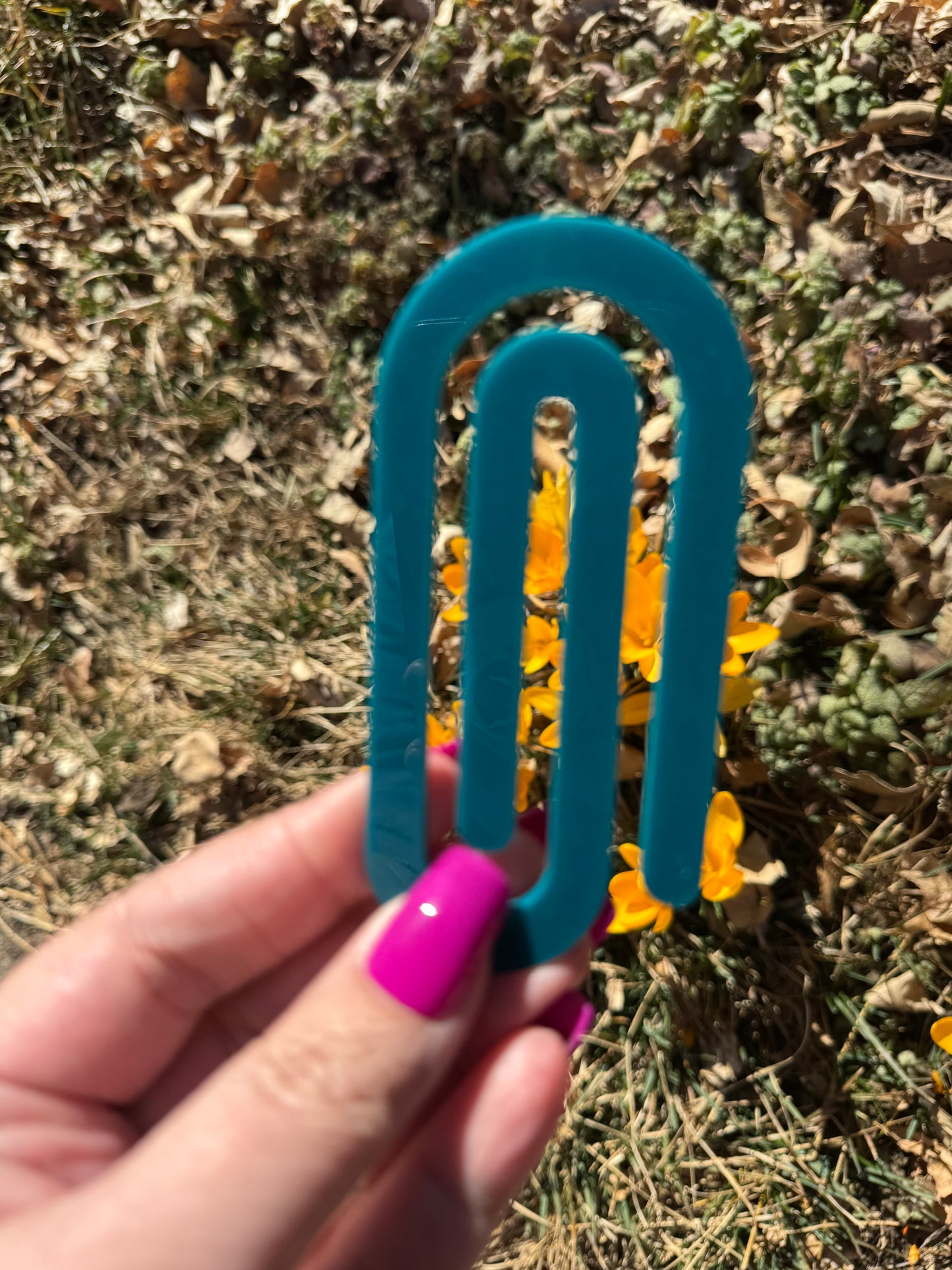 Acrylic jumbo Paperclip Bookmark | Perfect gift for Readers, Teachers and Students a like