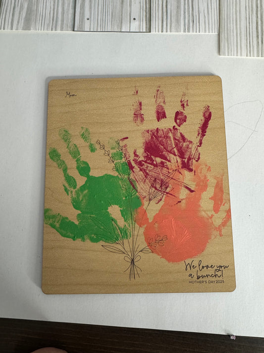 Hand Print Flower Bouquet | Ideal Mother's Day Gift | Personalized Keepsake