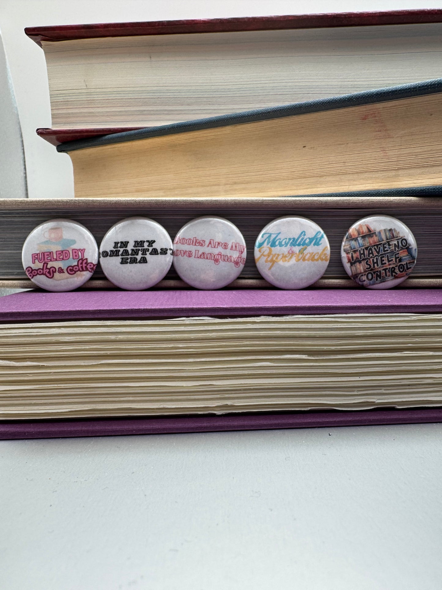 Book Lover Buttons