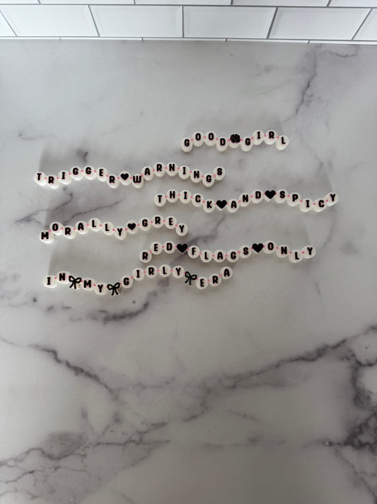 Friendship Bracelet Book Decor | BookTok Shelf Accessories | 6 Styles