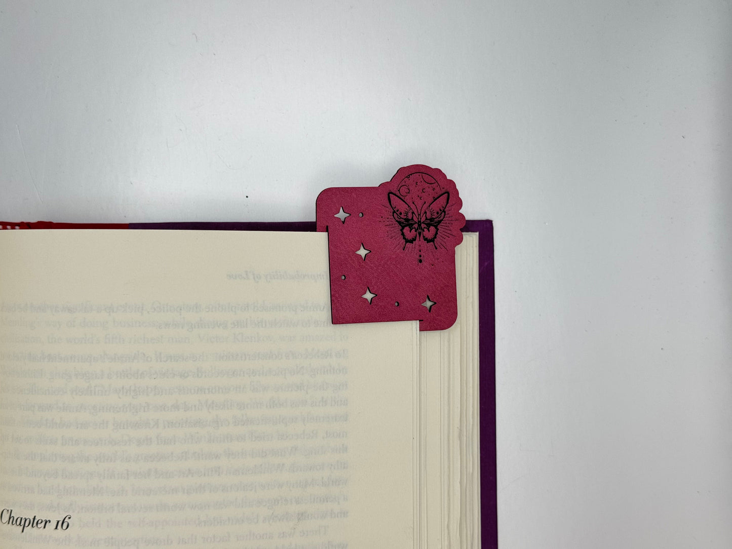 Cute Leatherette Corner Bookmarks