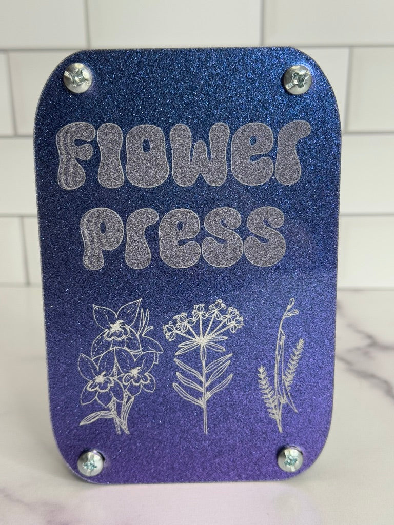 Acrylic Flower Press – Personalized Flower Keeper | 2x3, 5x7, 8x10 Sizes