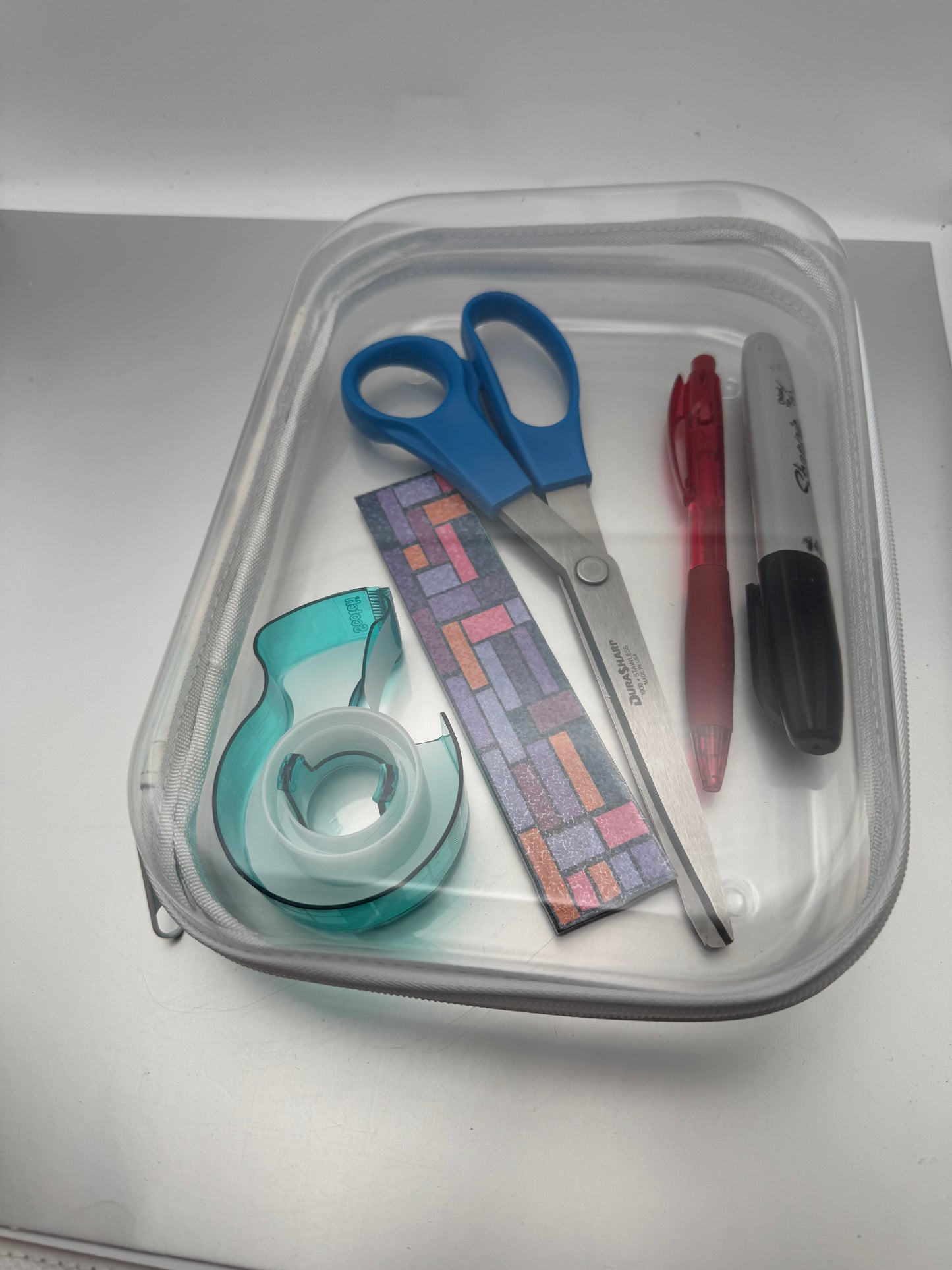 Personalized Iridescent Zipper Hard Case – Custom Organizer for School, Work, or Everyday Carry