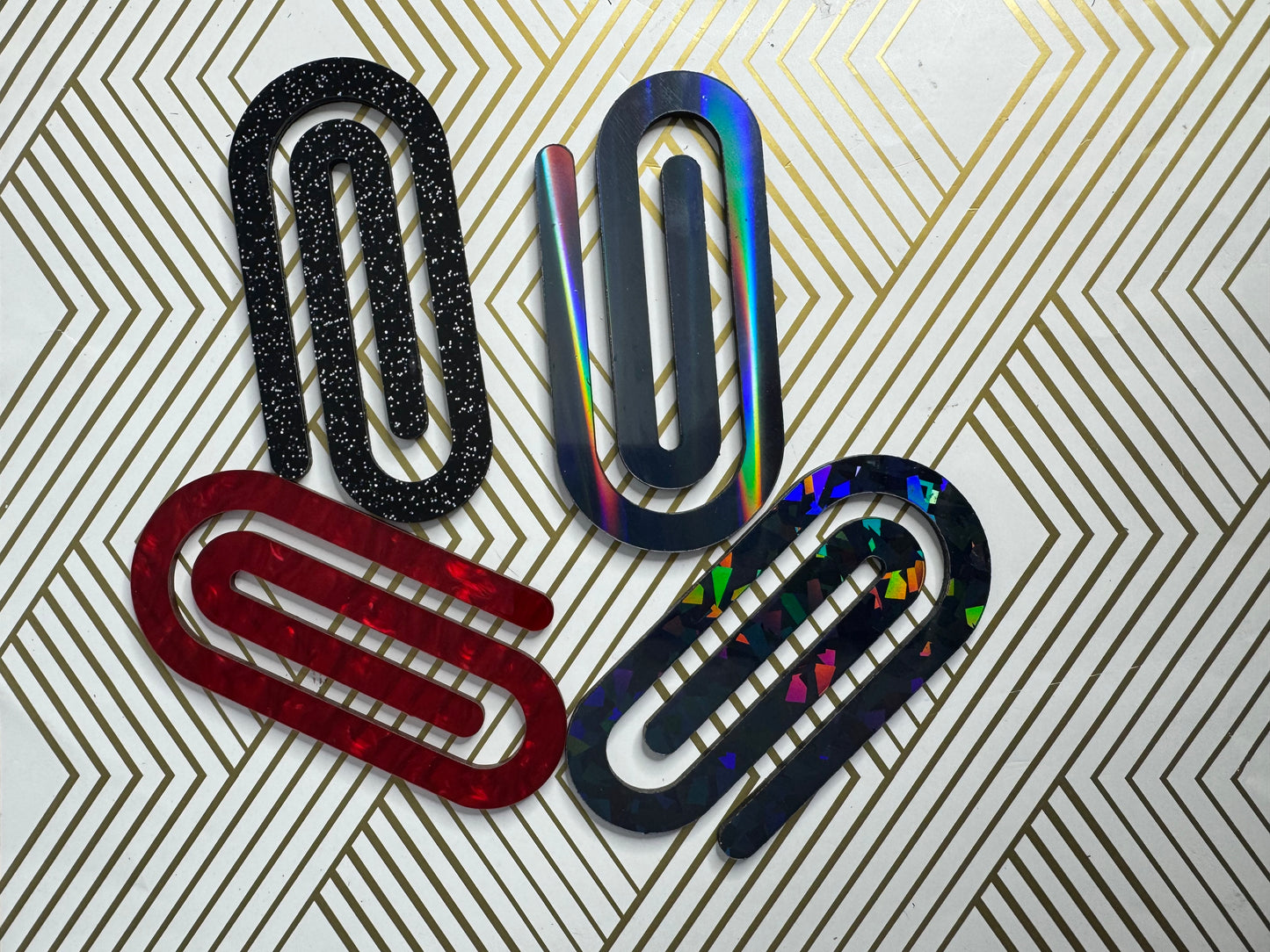 Acrylic jumbo Paperclip Bookmark | Perfect gift for Readers, Teachers and Students a like