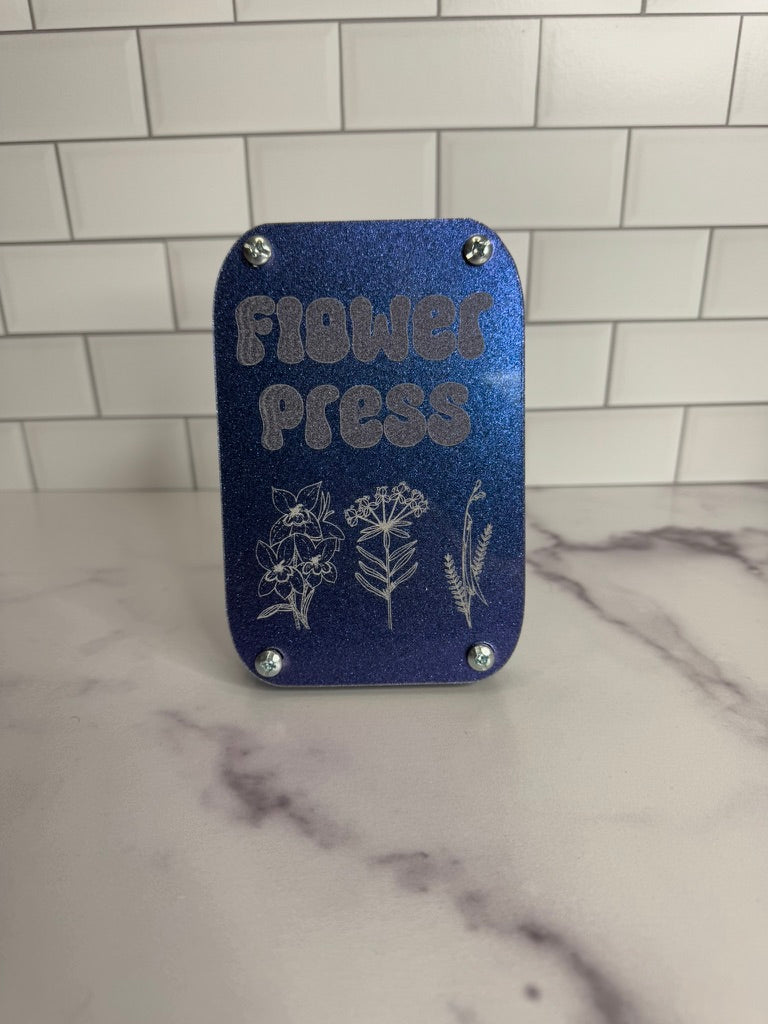 Acrylic Flower Press – Personalized Flower Keeper | 2x3, 5x7, 8x10 Sizes