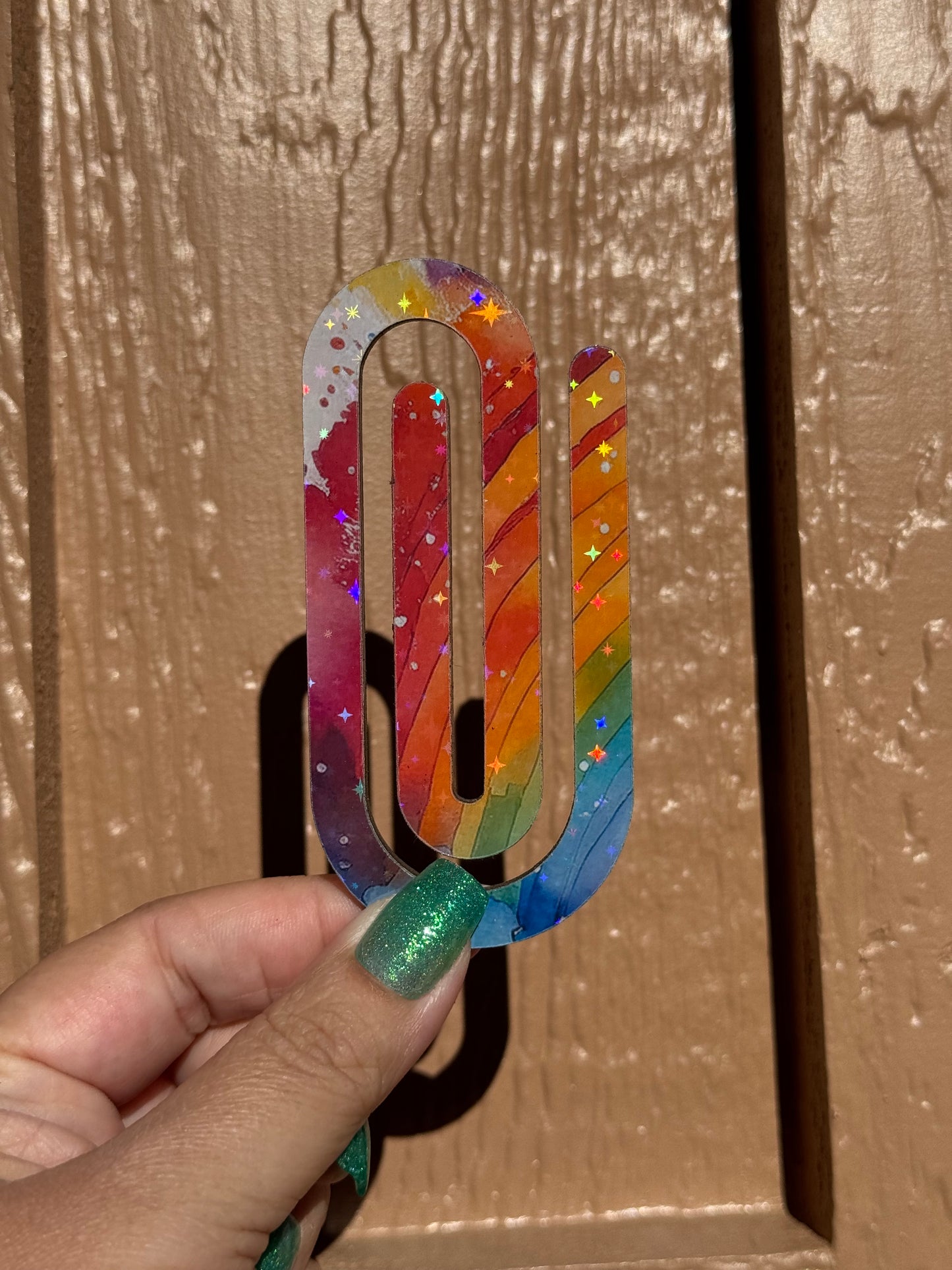 Acrylic jumbo Paperclip Bookmark | Perfect gift for Readers, Teachers and Students a like