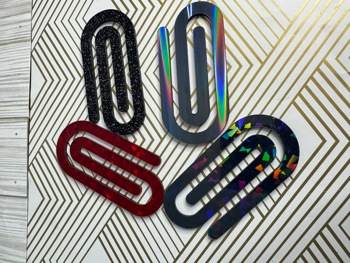 Acrylic jumbo Paperclip Bookmark | Perfect gift for Readers, Teachers and Students a like