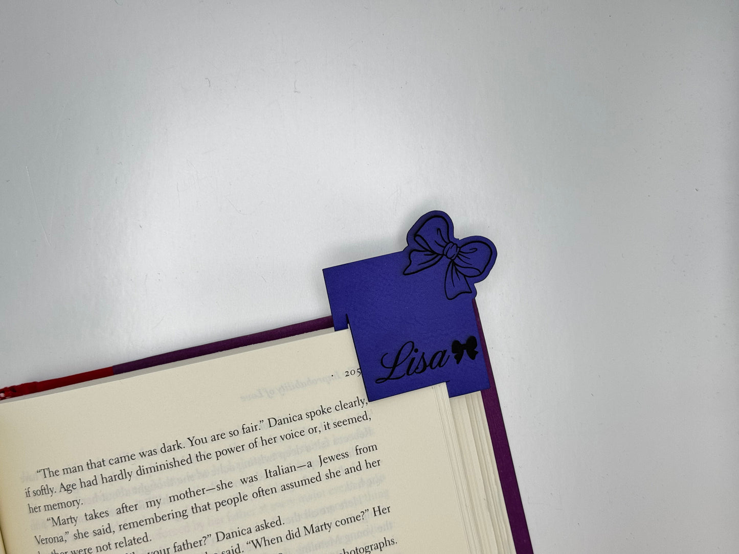 Cute Leatherette Corner Bookmarks