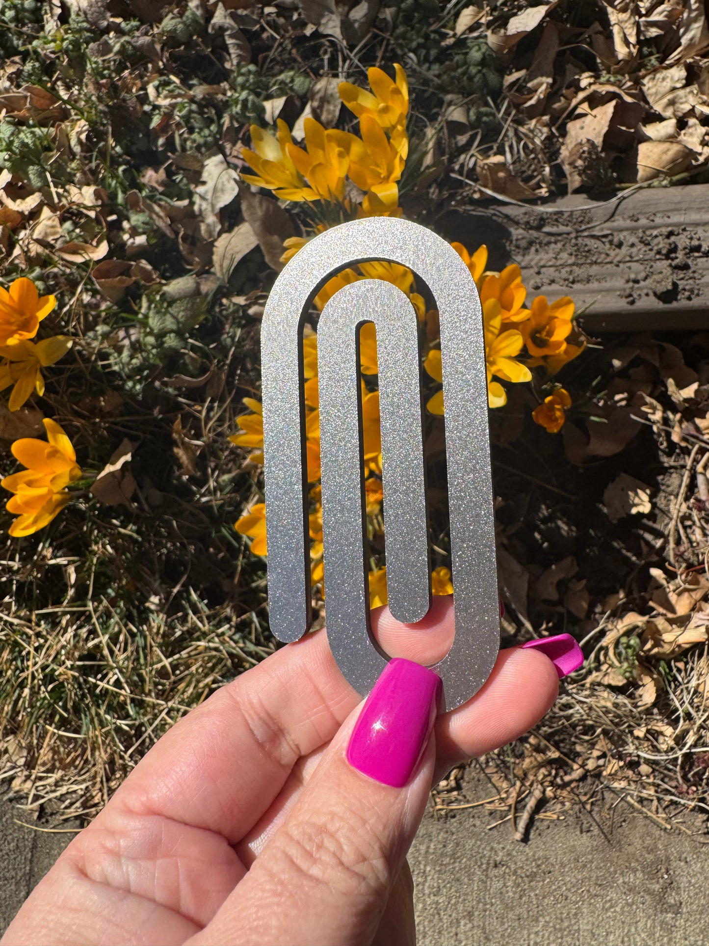 Acrylic jumbo Paperclip Bookmark | Perfect gift for Readers, Teachers and Students a like