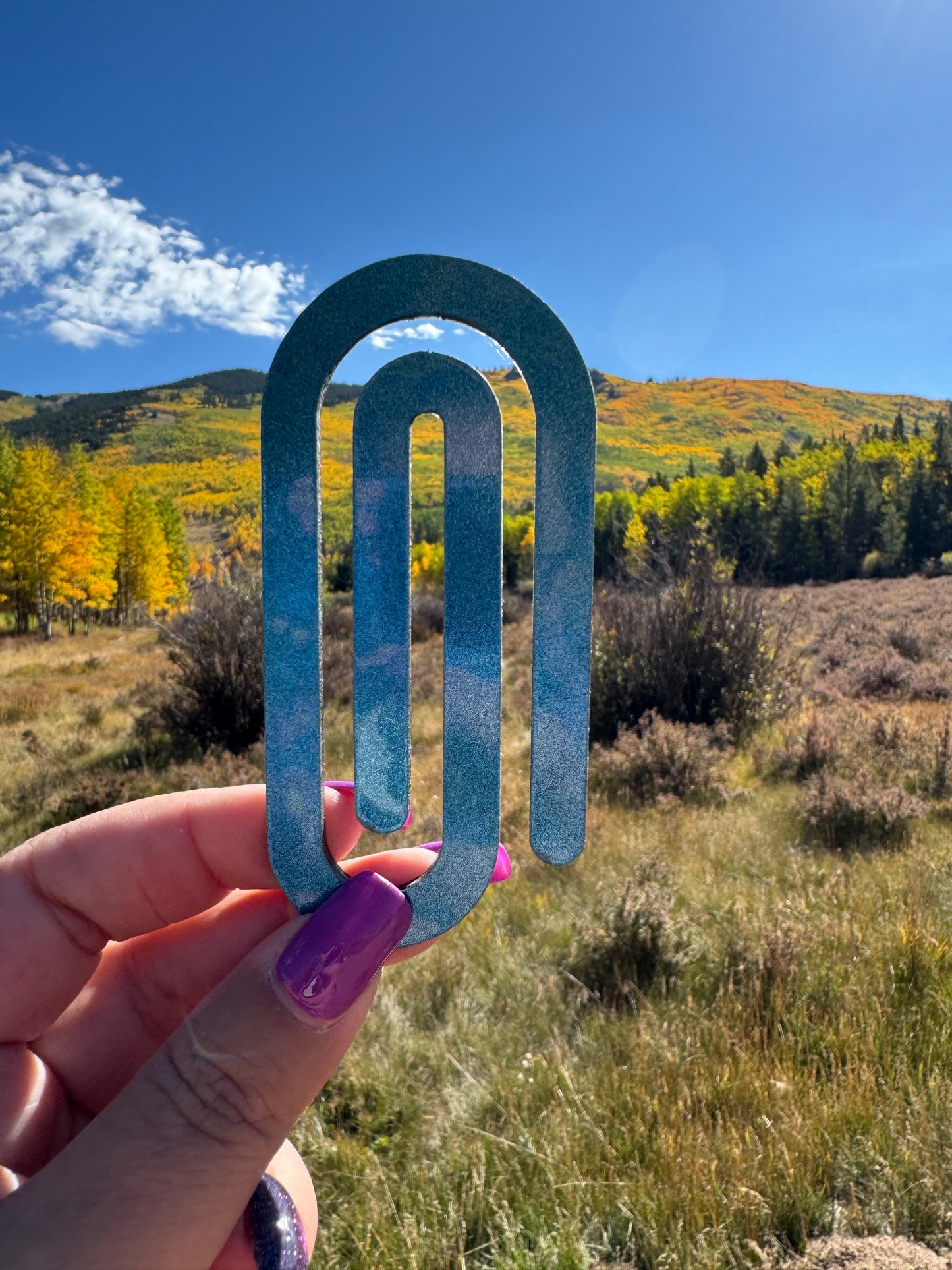 Acrylic jumbo Paperclip Bookmark | Perfect gift for Readers, Teachers and Students a like