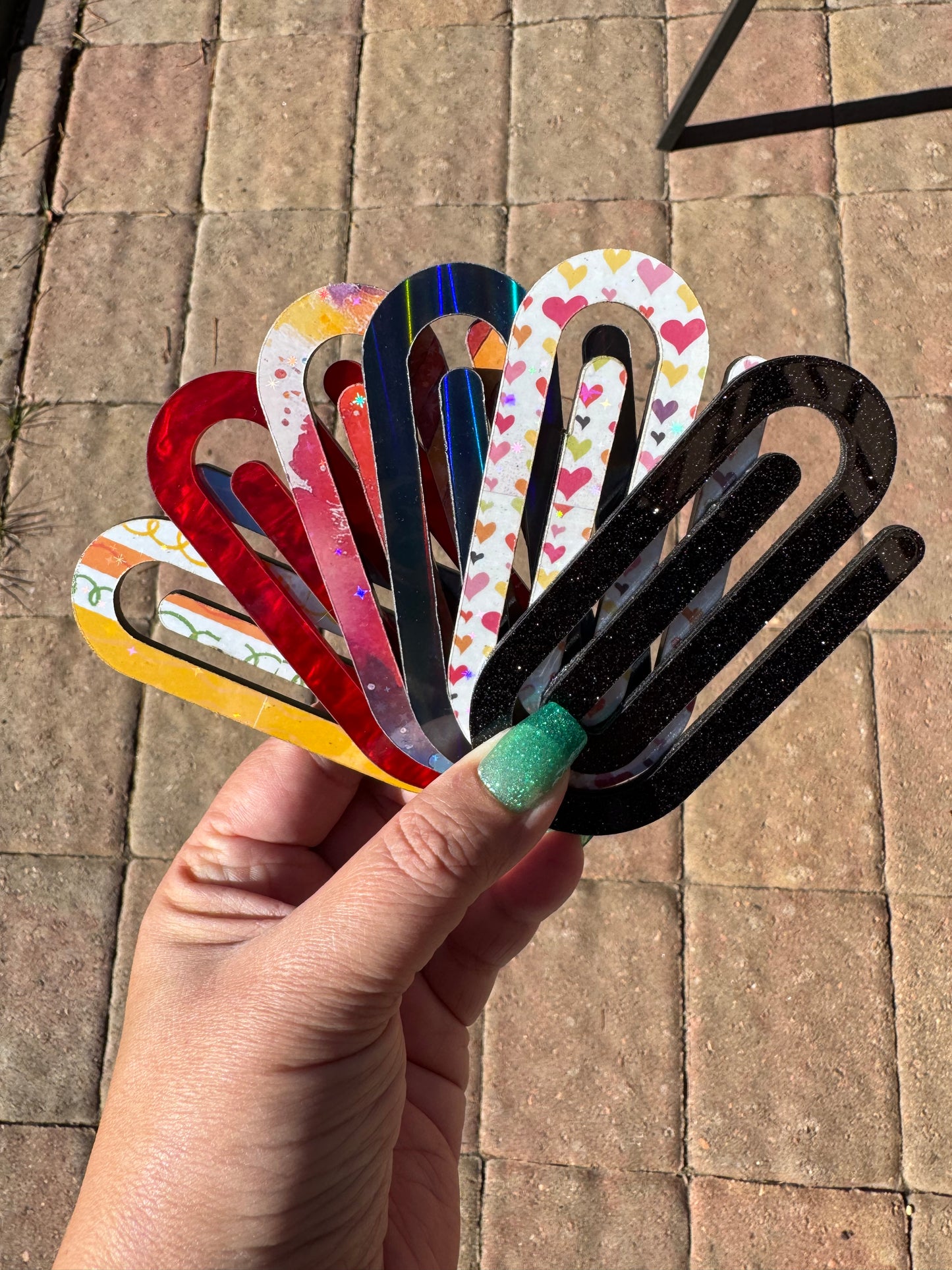 Acrylic jumbo Paperclip Bookmark | Perfect gift for Readers, Teachers and Students a like