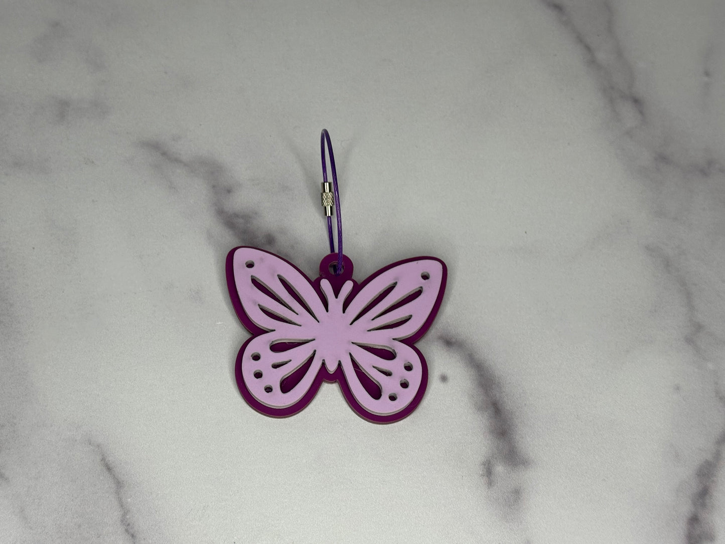 🦋 Personalized Butterfly Bag Tag