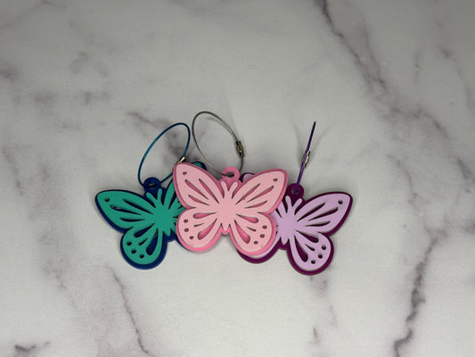 🦋 Personalized Butterfly Bag Tag