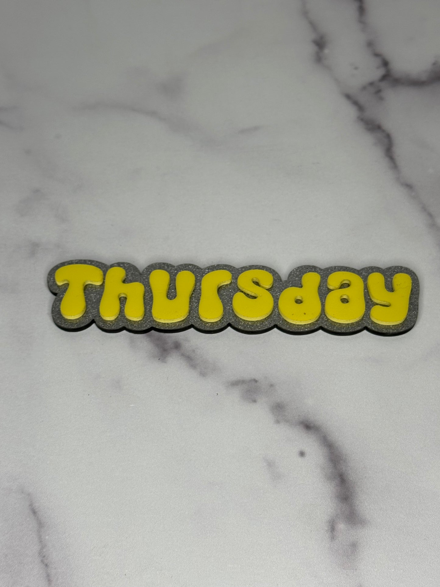 Days of the Week Acrylic Magnets