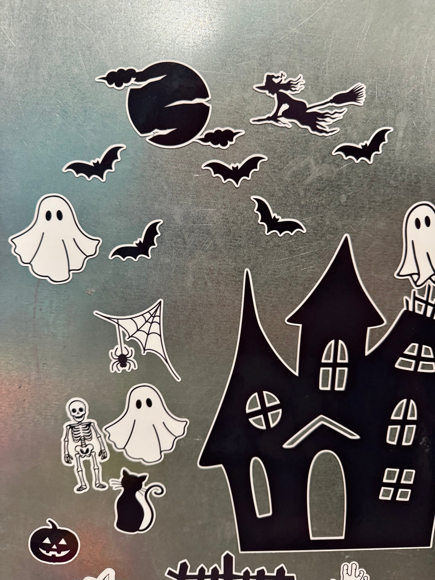 🏠 Magnetic Halloween House Play Set – Ghosts, Bats, Pumpkins & More