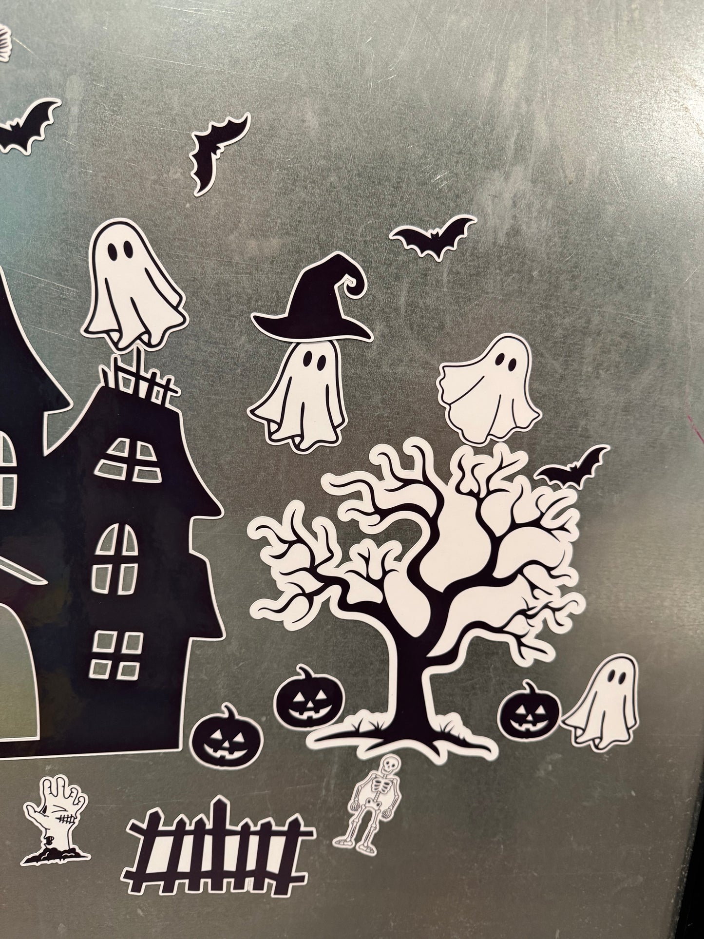 🏠 Magnetic Halloween House Play Set – Ghosts, Bats, Pumpkins & More