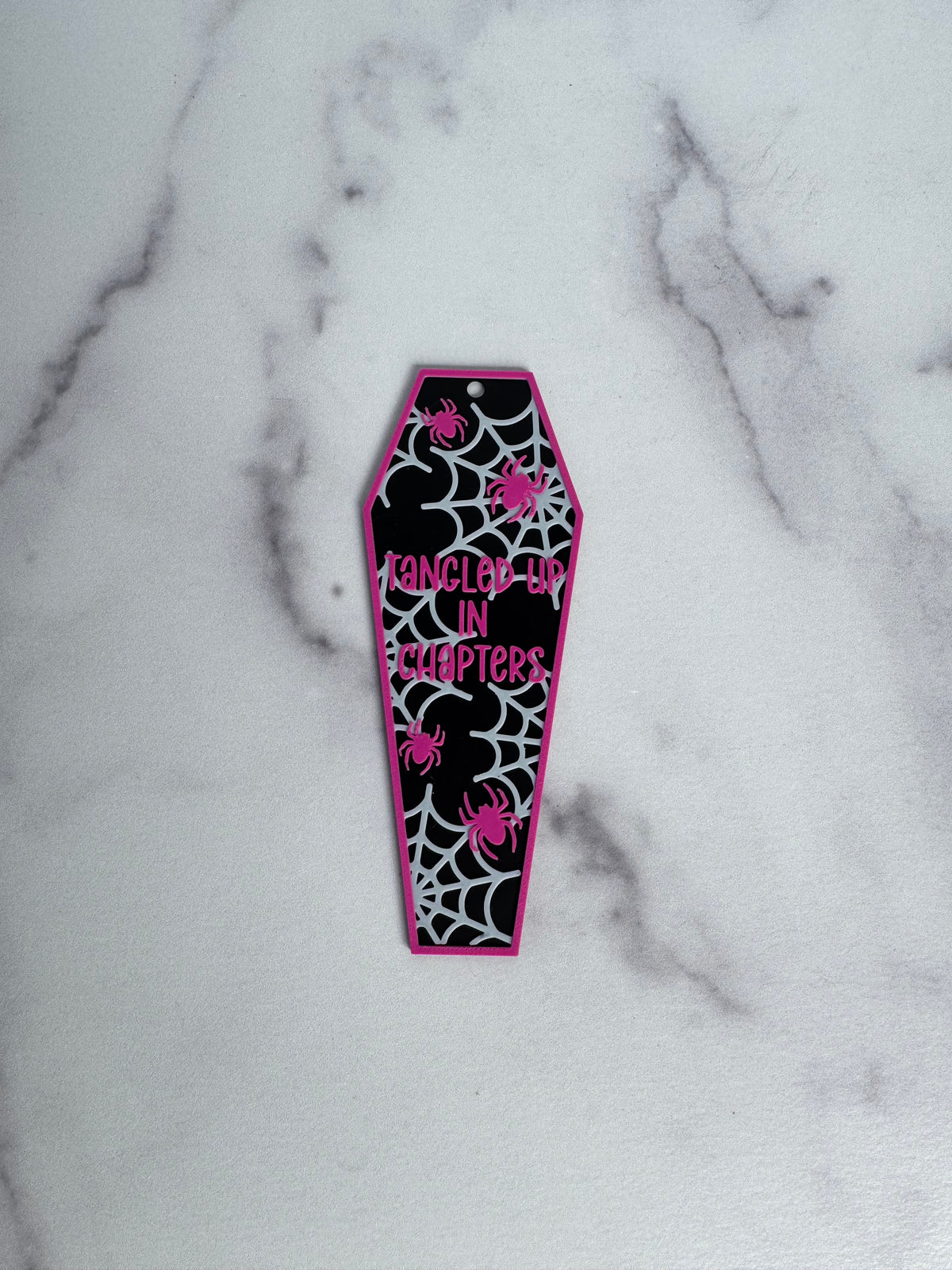 ⚰️ 3D Printed Coffin Bookmark | Gothic Reader Gift | Spooky Book Accessory | Halloween Bookmark