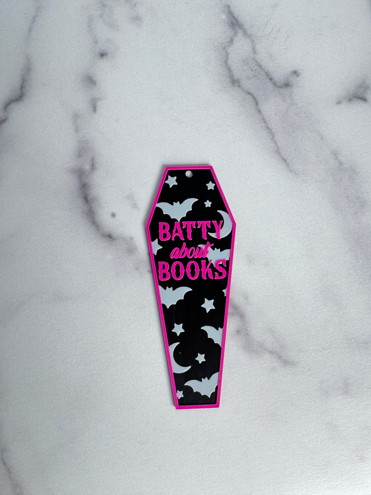 ⚰️ 3D Printed Coffin Bookmark | Gothic Reader Gift | Spooky Book Accessory | Halloween Bookmark