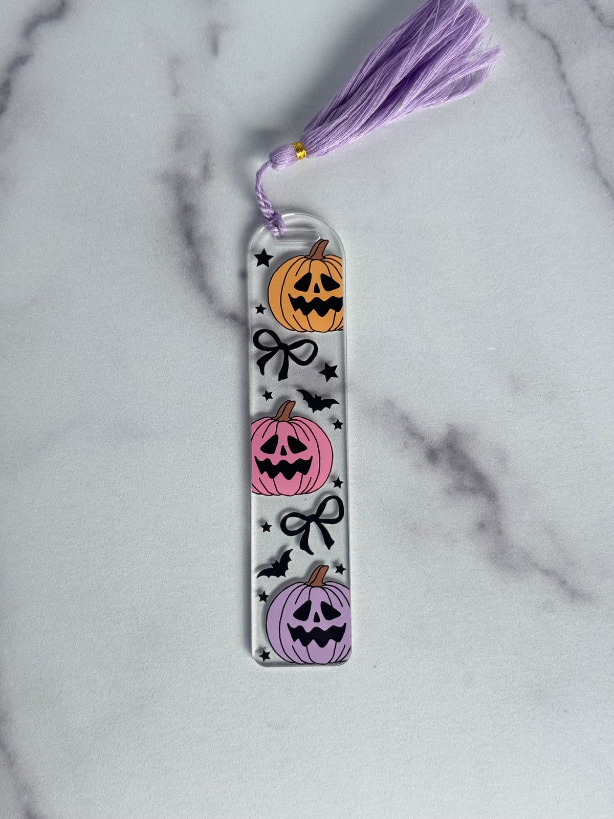 🎃 Acrylic Halloween Bookmark Set | Spooky Autumn Reader Gift | 6 Different Designs