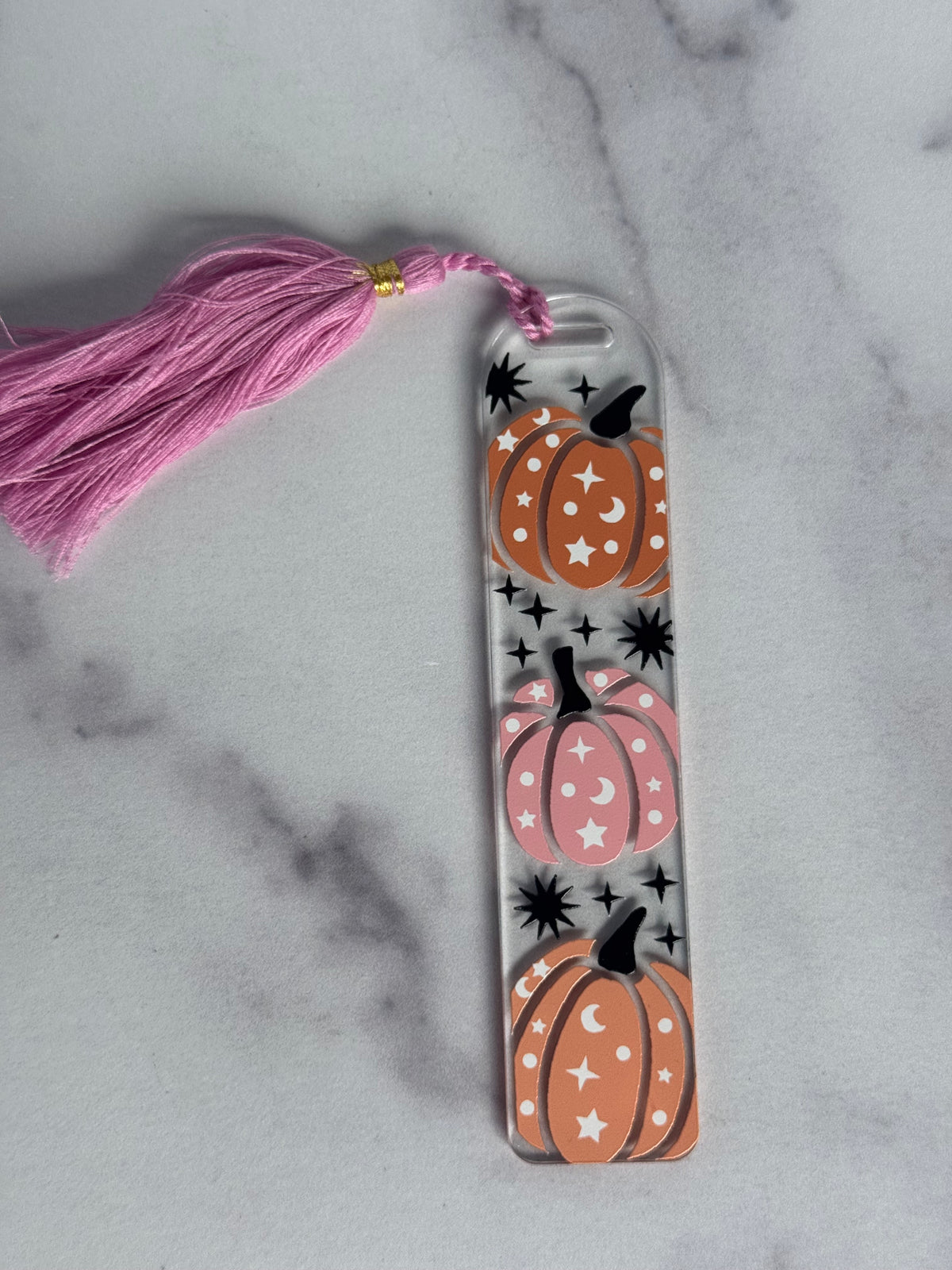 🎃 Acrylic Halloween Bookmark Set | Spooky Autumn Reader Gift | 6 Different Designs