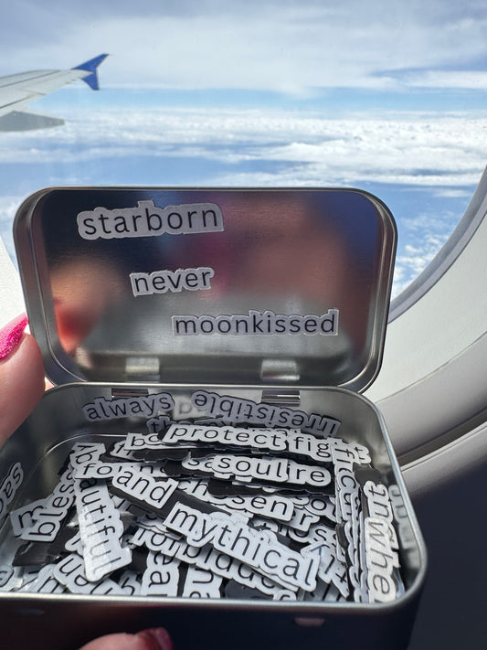 ✨ Pocket Magnetic Poetry Set | Romantasy Edition | 150+ Words | Fantasy Book Lover Gift