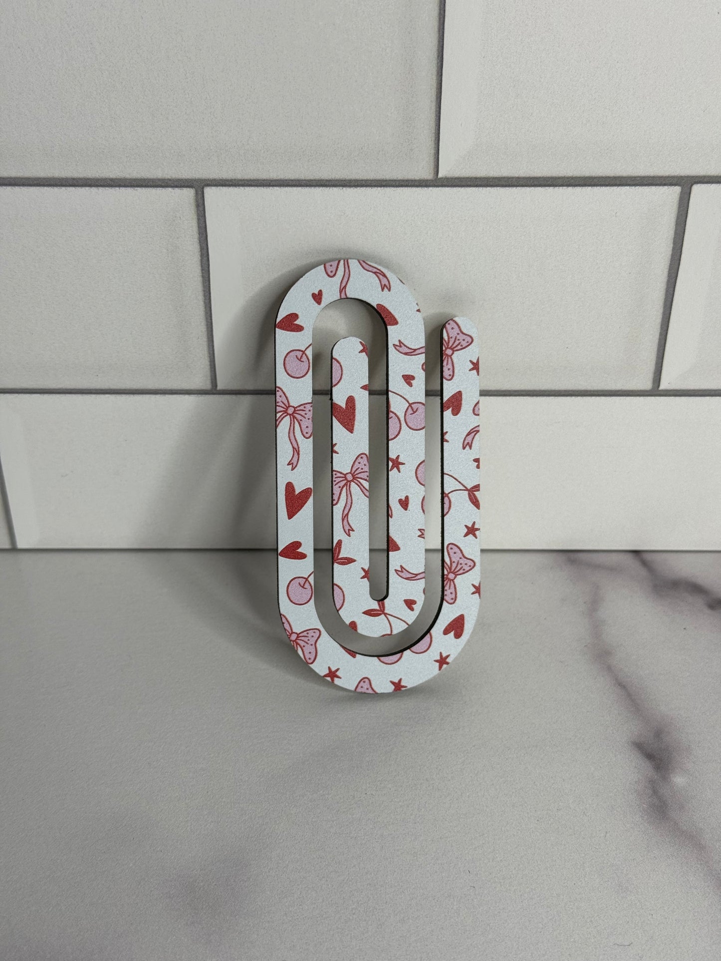 Patterned Acrylic jumbo Paperclip Bookmark | Perfect gift for Readers, Teachers and Students a like (Copy)