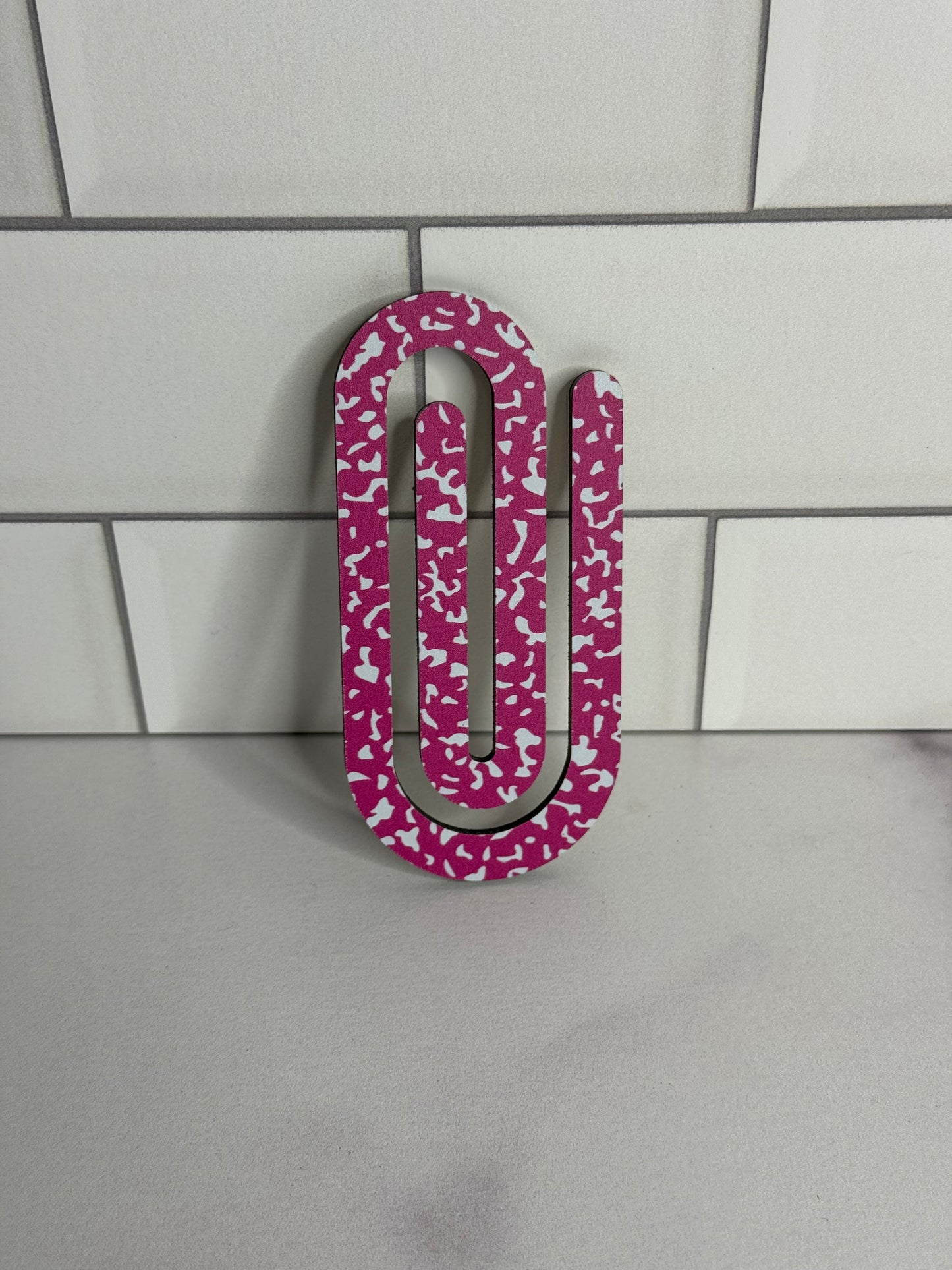 Patterned Acrylic jumbo Paperclip Bookmark | Perfect gift for Readers, Teachers and Students a like (Copy)