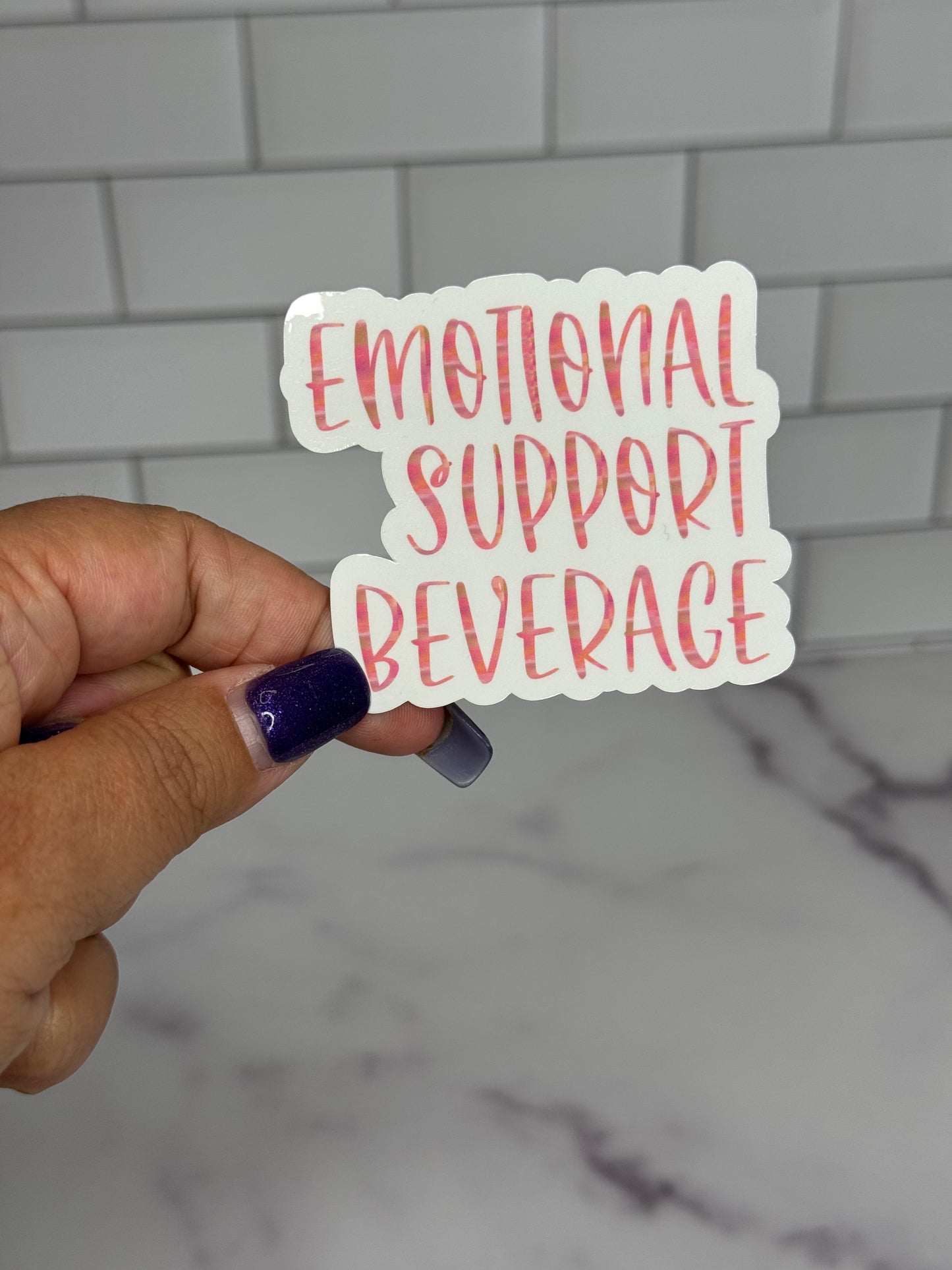 Emotional Support Beverage Vinyl Sticker Set (7 Options)