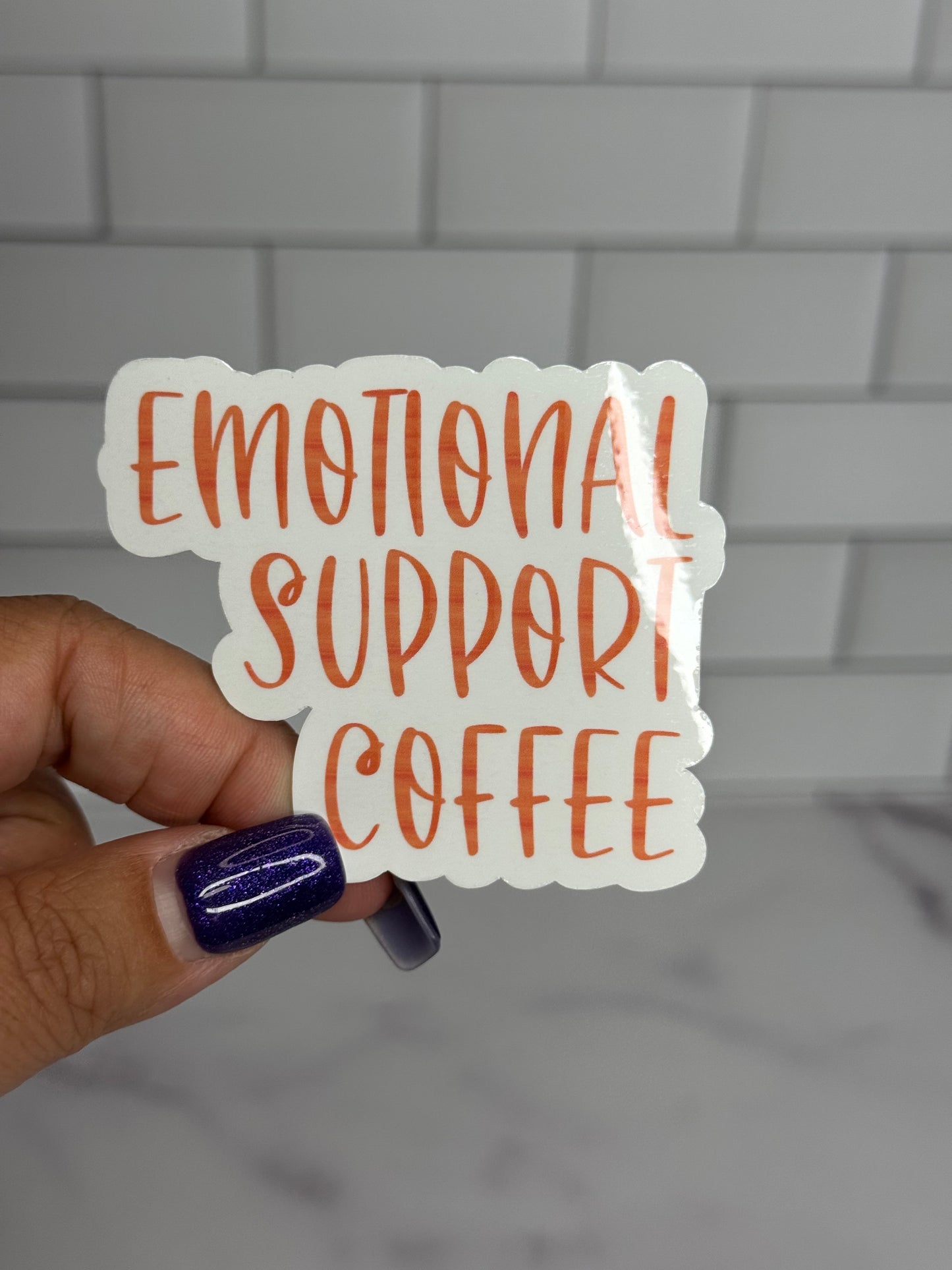 Emotional Support Beverage Vinyl Sticker Set (7 Options)