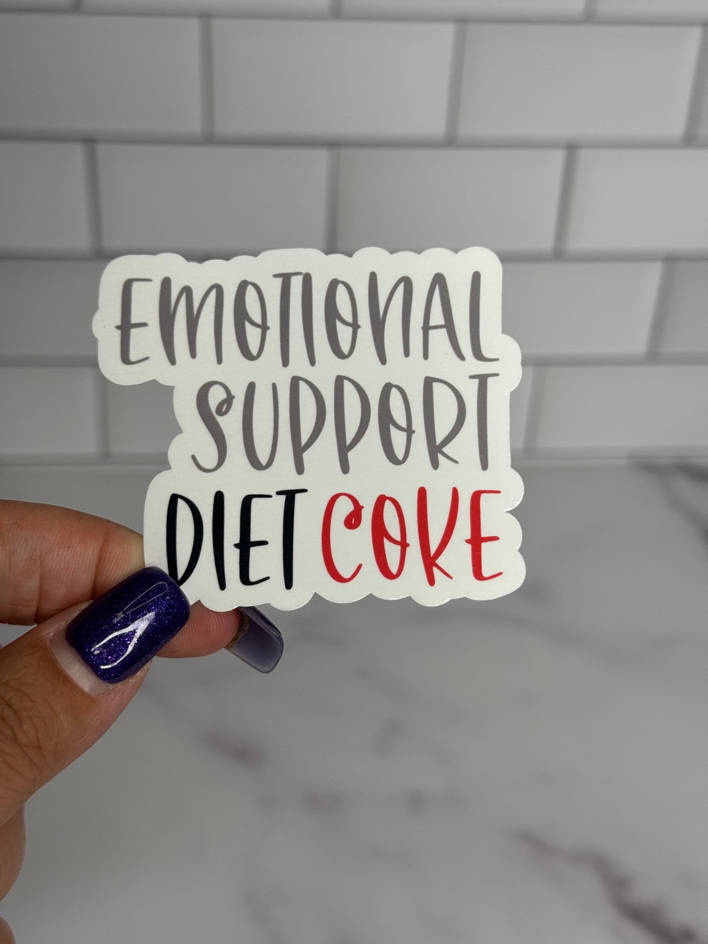 Emotional Support Beverage Vinyl Sticker Set (7 Options)