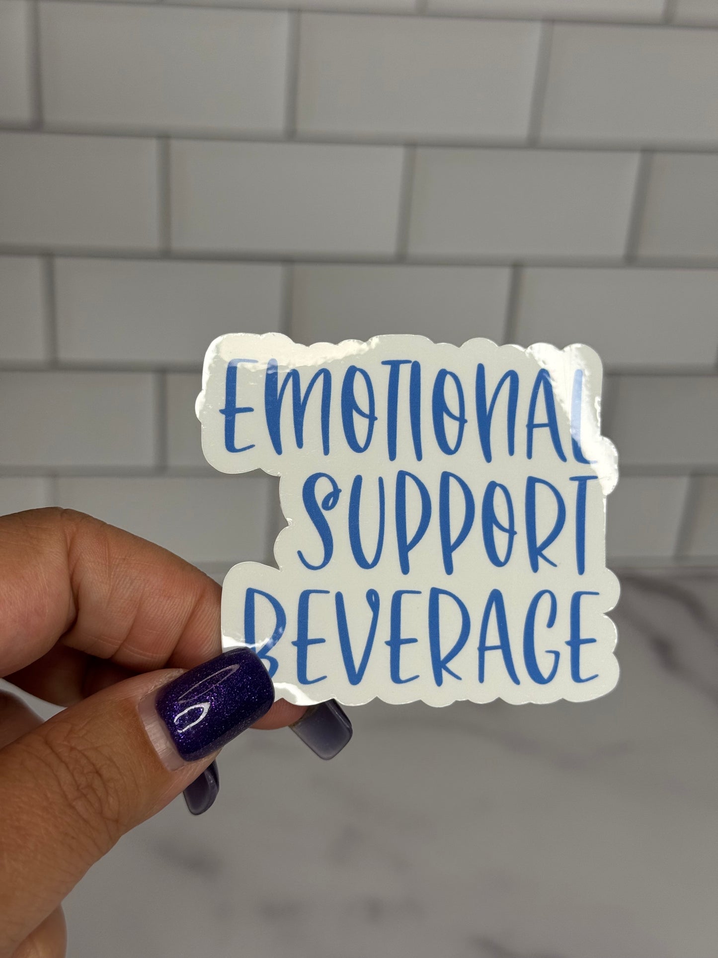 Emotional Support Beverage Vinyl Sticker Set (7 Options)
