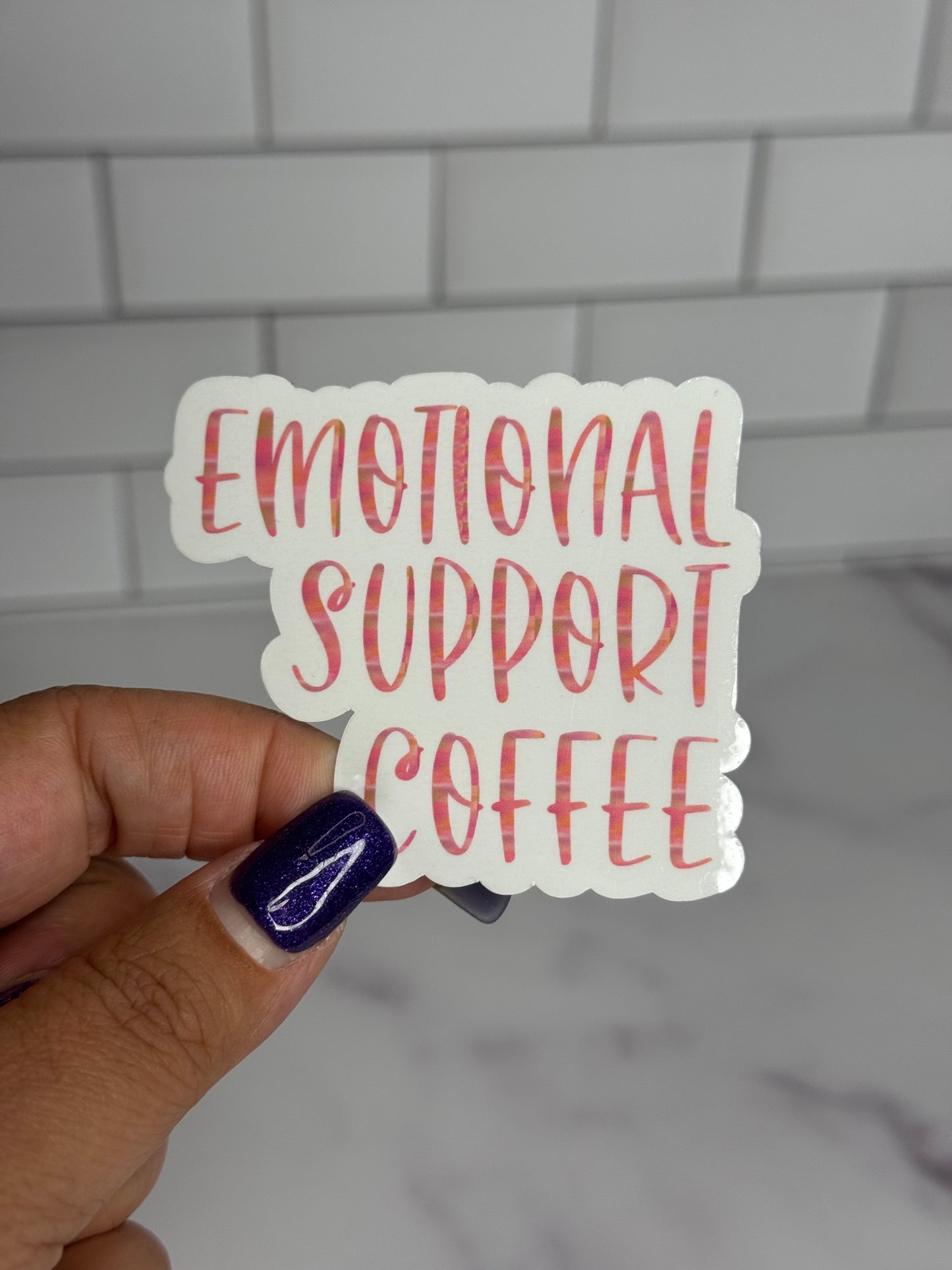 Emotional Support Beverage Vinyl Sticker Set (7 Options)