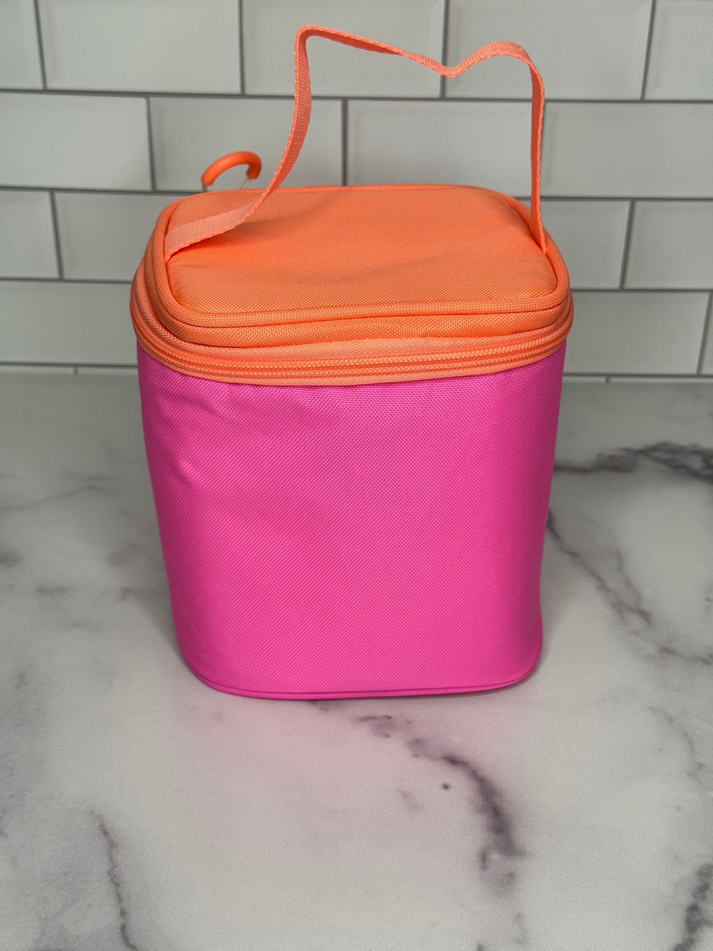 Personalized 4-Can Cooler – Small Soft Cooler for Summer | Teal, Pink, or Tan Checkered