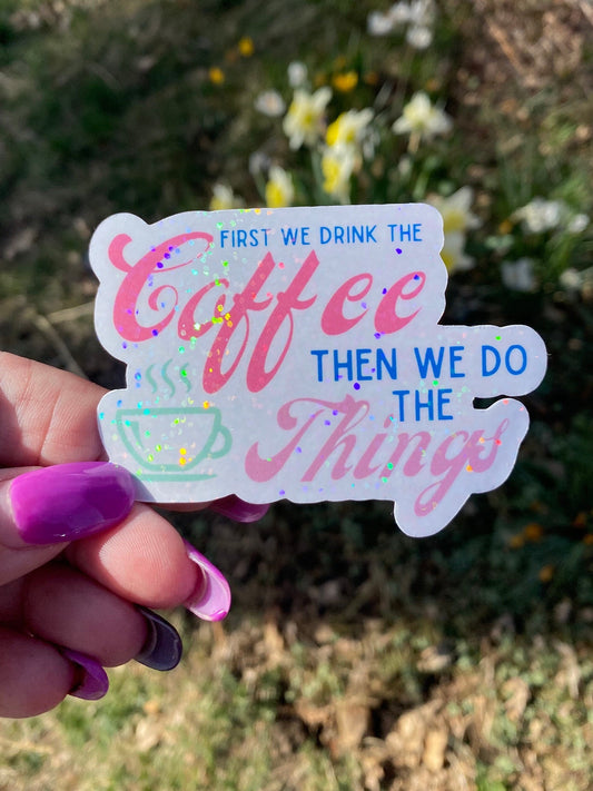 Coffee Lover Delight | Vinyl Sticker