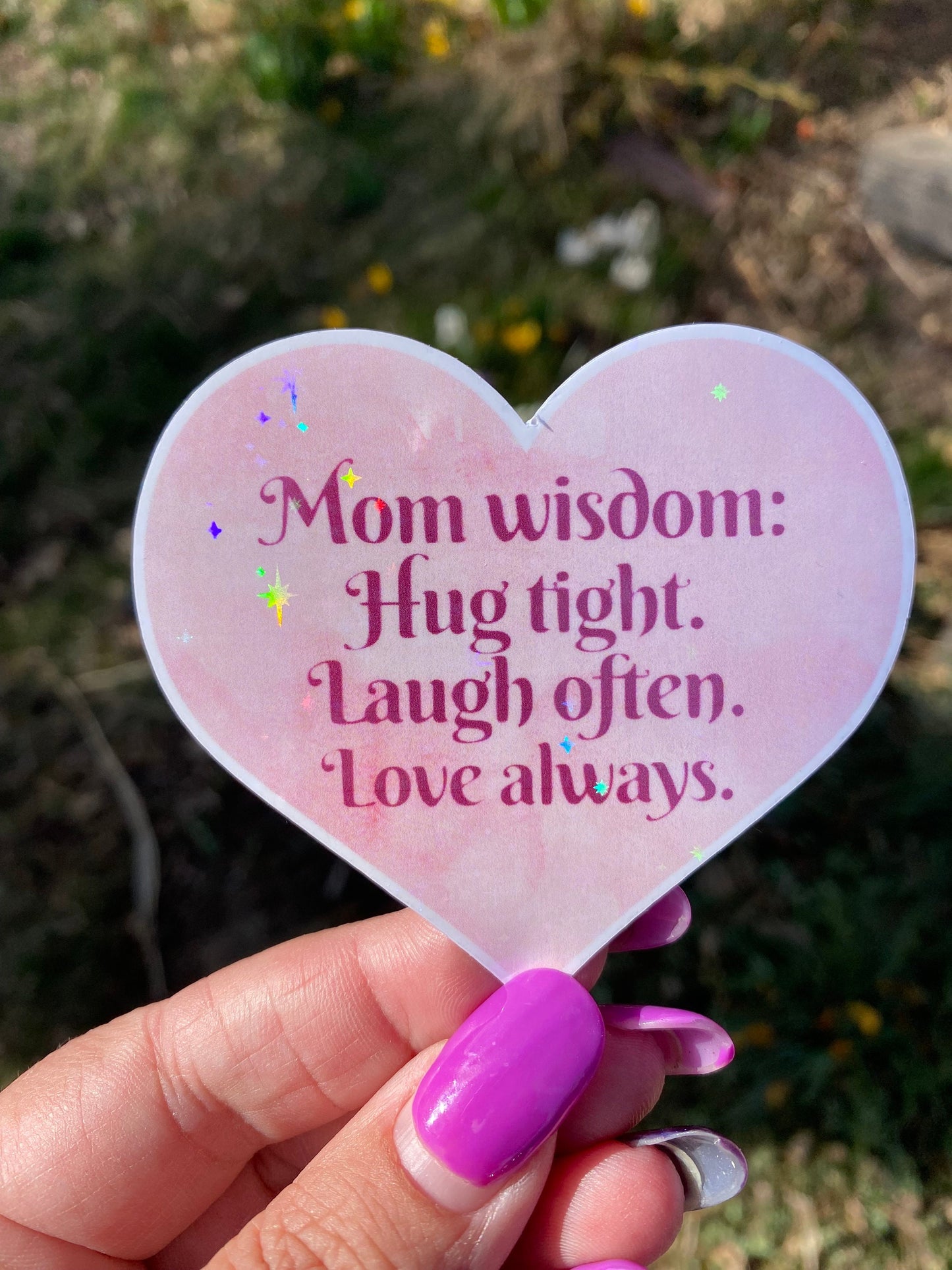 Mom Wisdom | Vinyl Mom Stickers