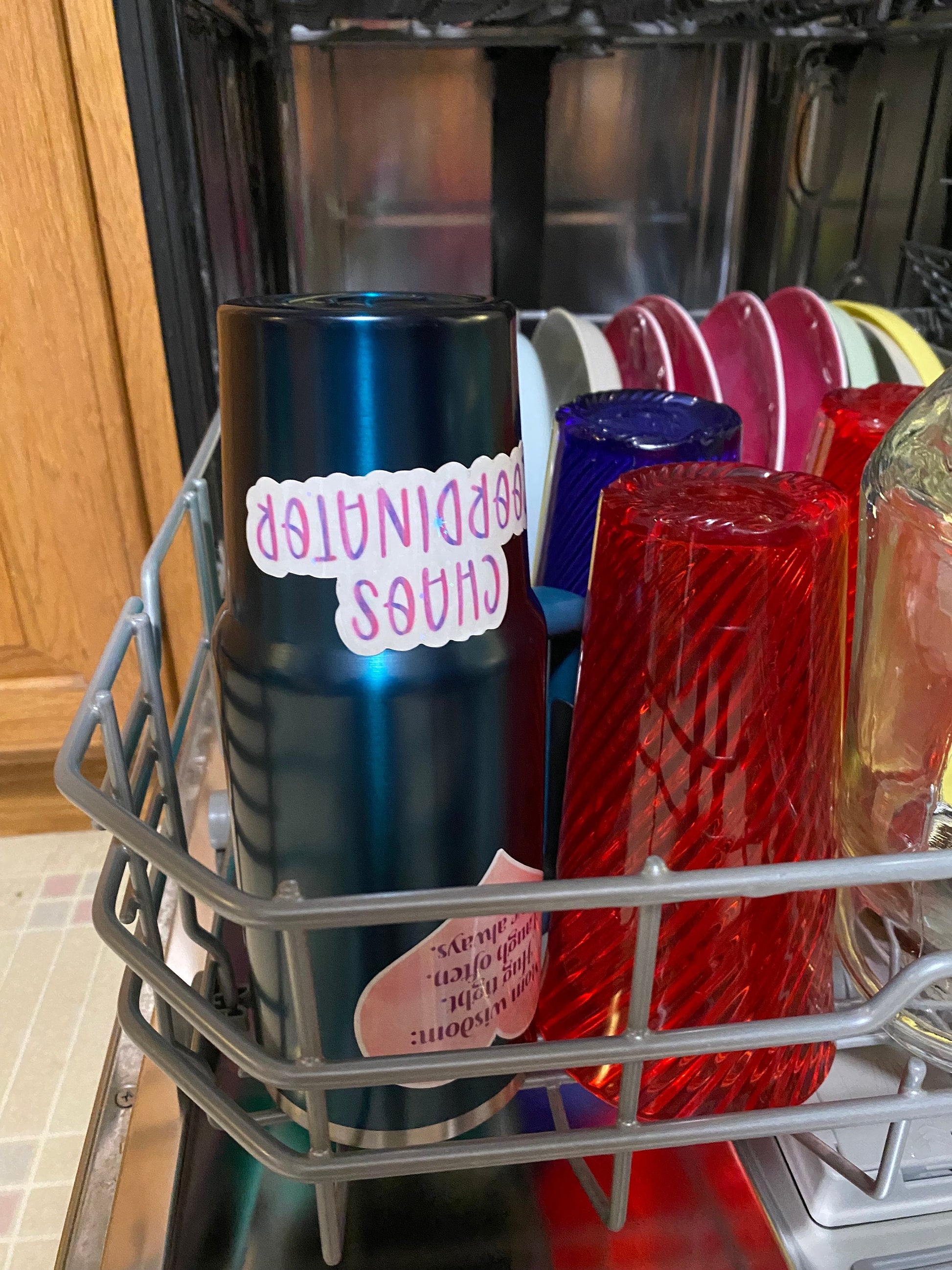 Organized Chaos Vinyl Sticker - Quirky Decal for Organized Chaos Lovers